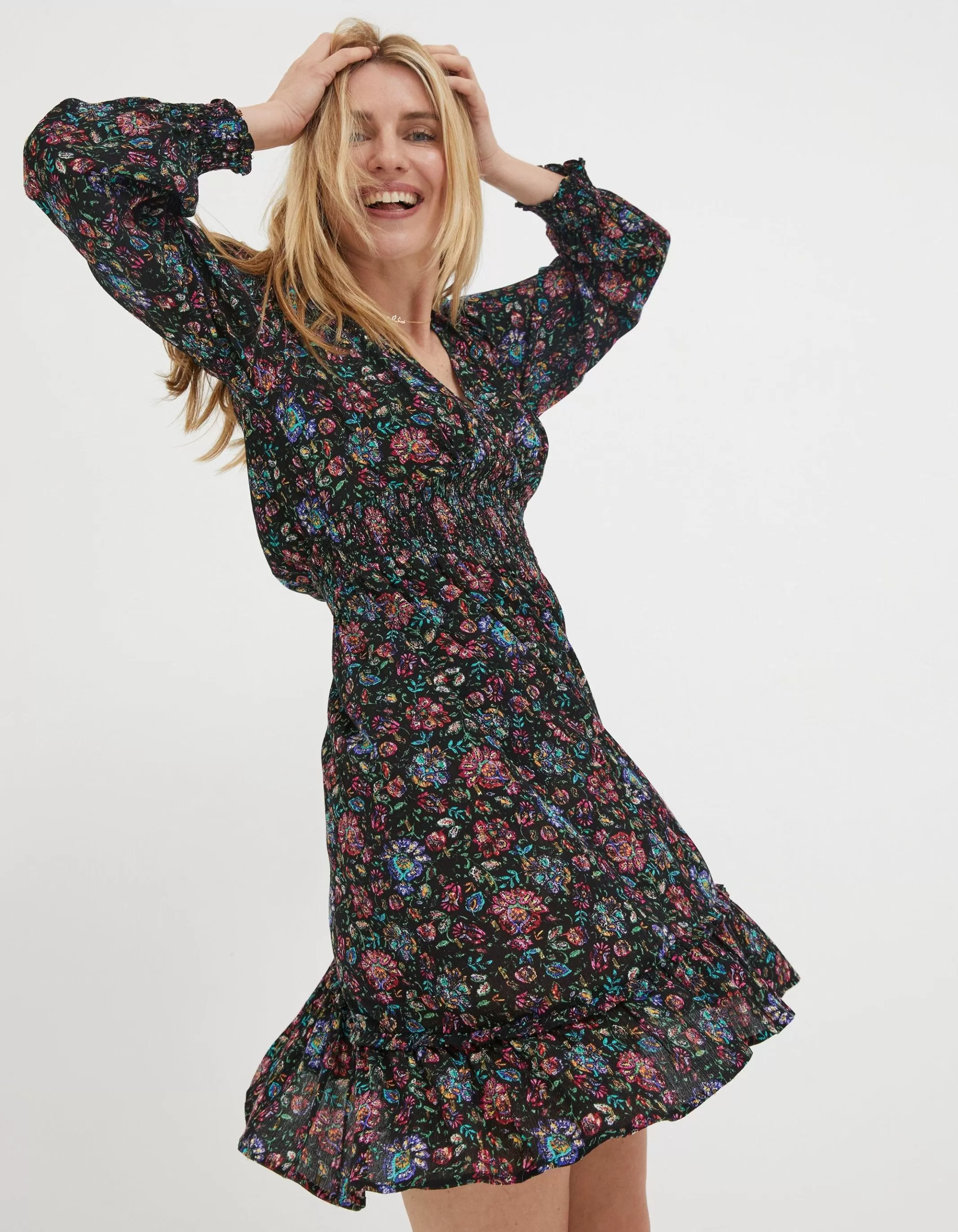 Cheap FatFace Farah Floral Dress Multi