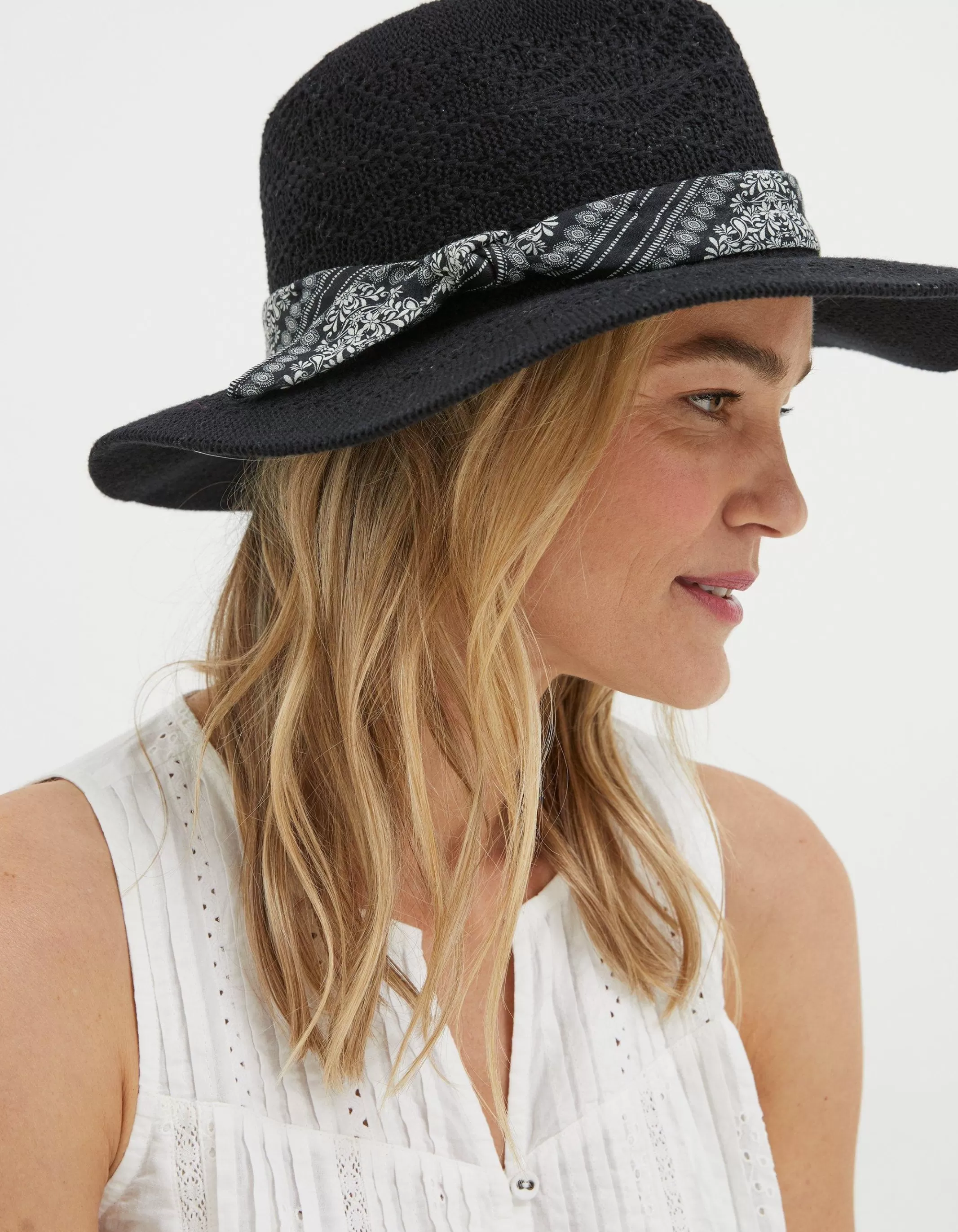 Flash Sale FatFace Fedora Hat Black