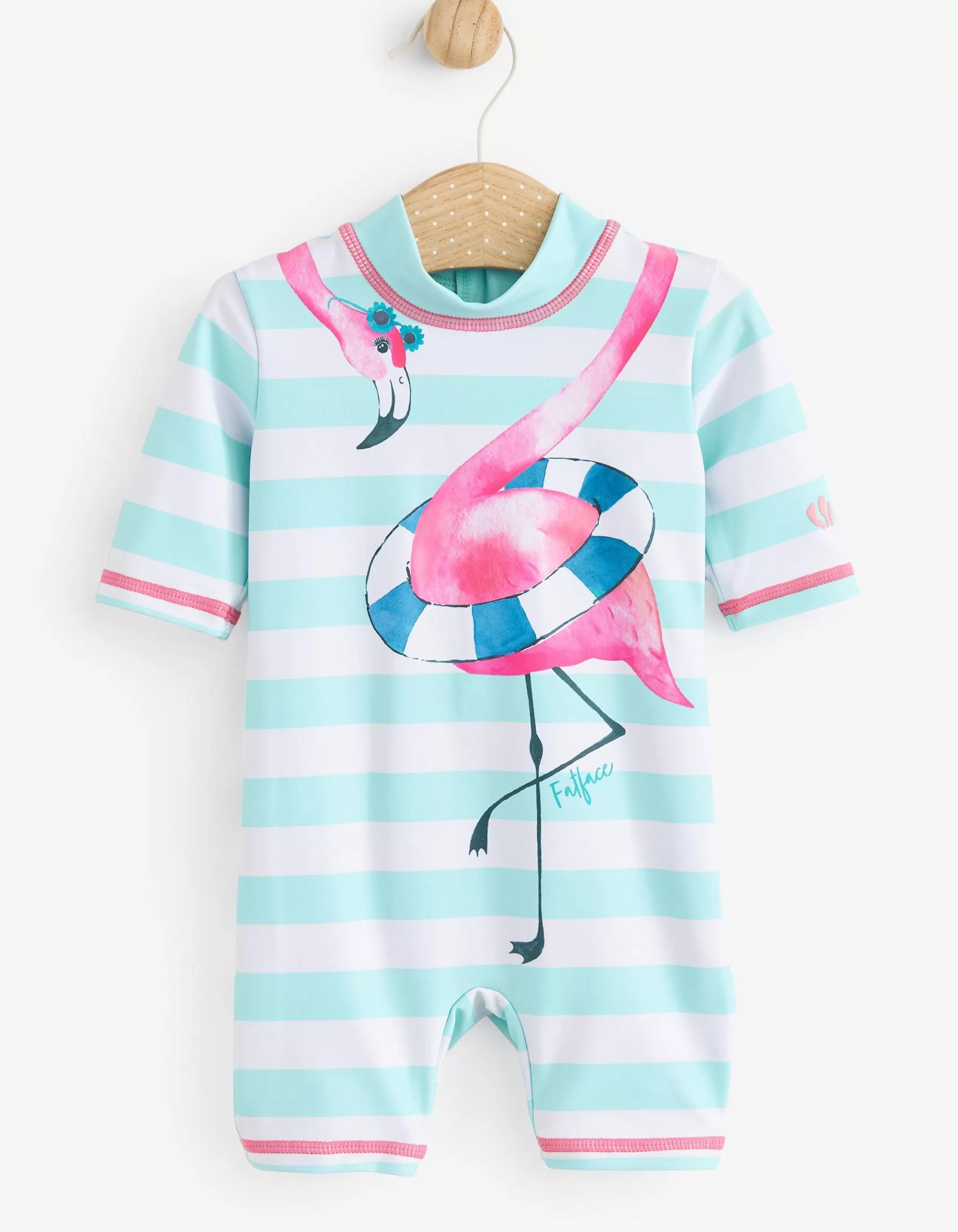 Online FatFace Flamingo Surf Suit And Hat Set Blue