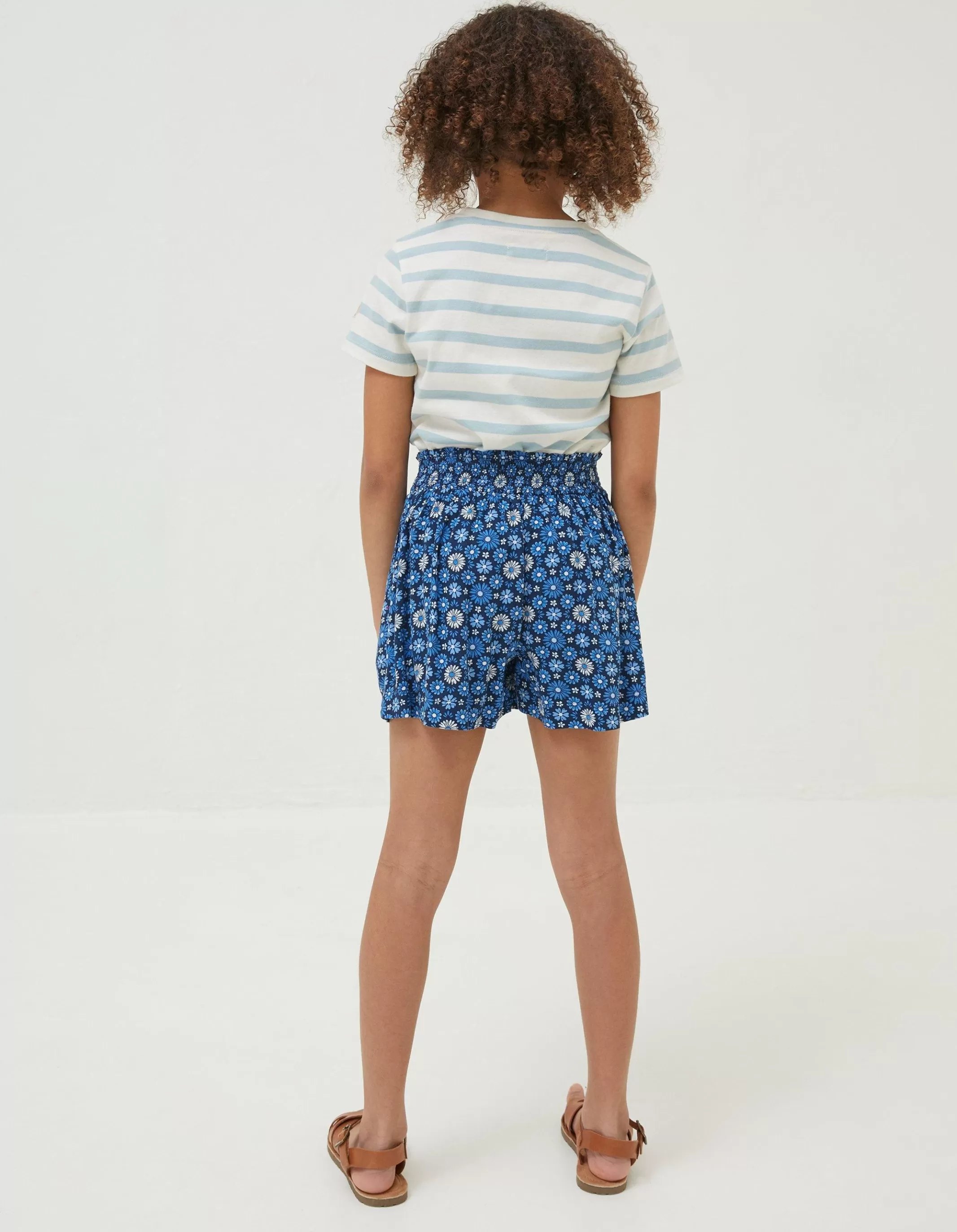 Best FatFace Floral Tile Flippy Shorts Navy