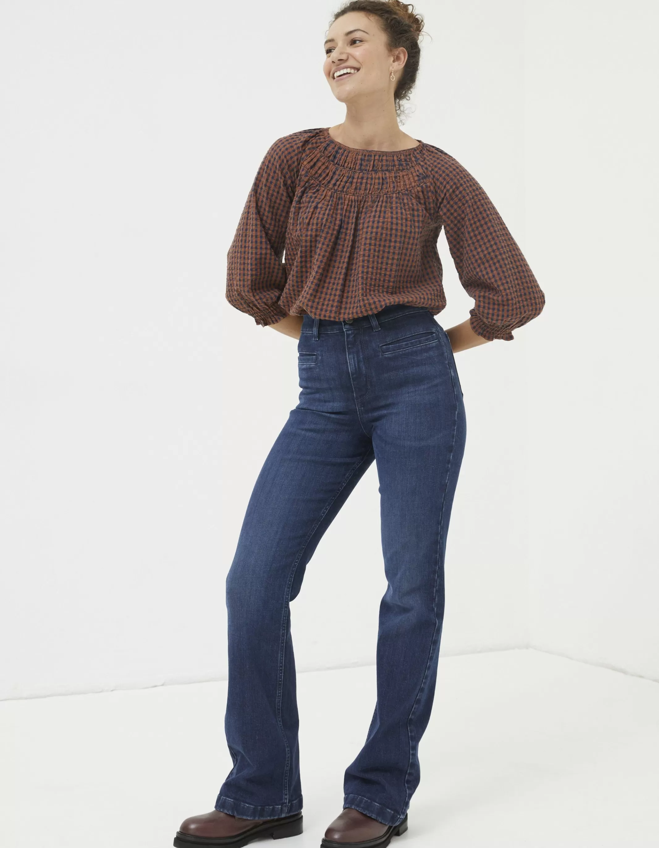 Store FatFace Fly Flare Jeans Dark Blue