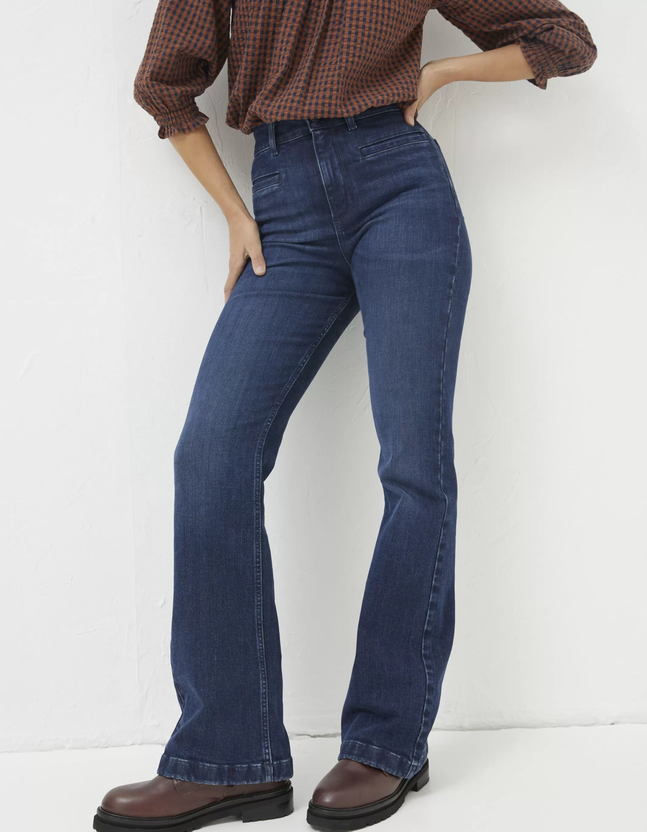 Store FatFace Fly Flare Jeans Dark Blue