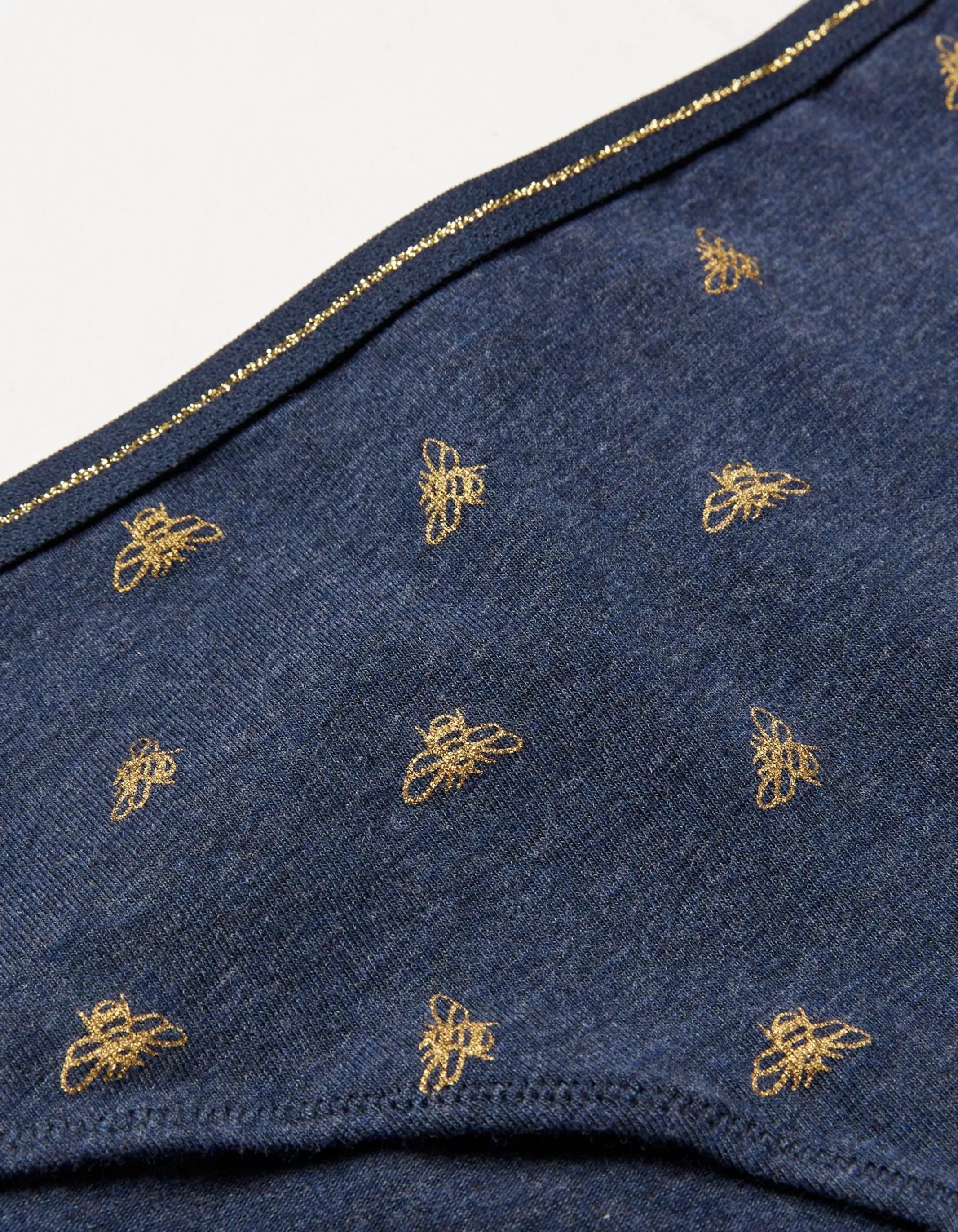 Best FatFace Foil Bee Mini Knickers Navy