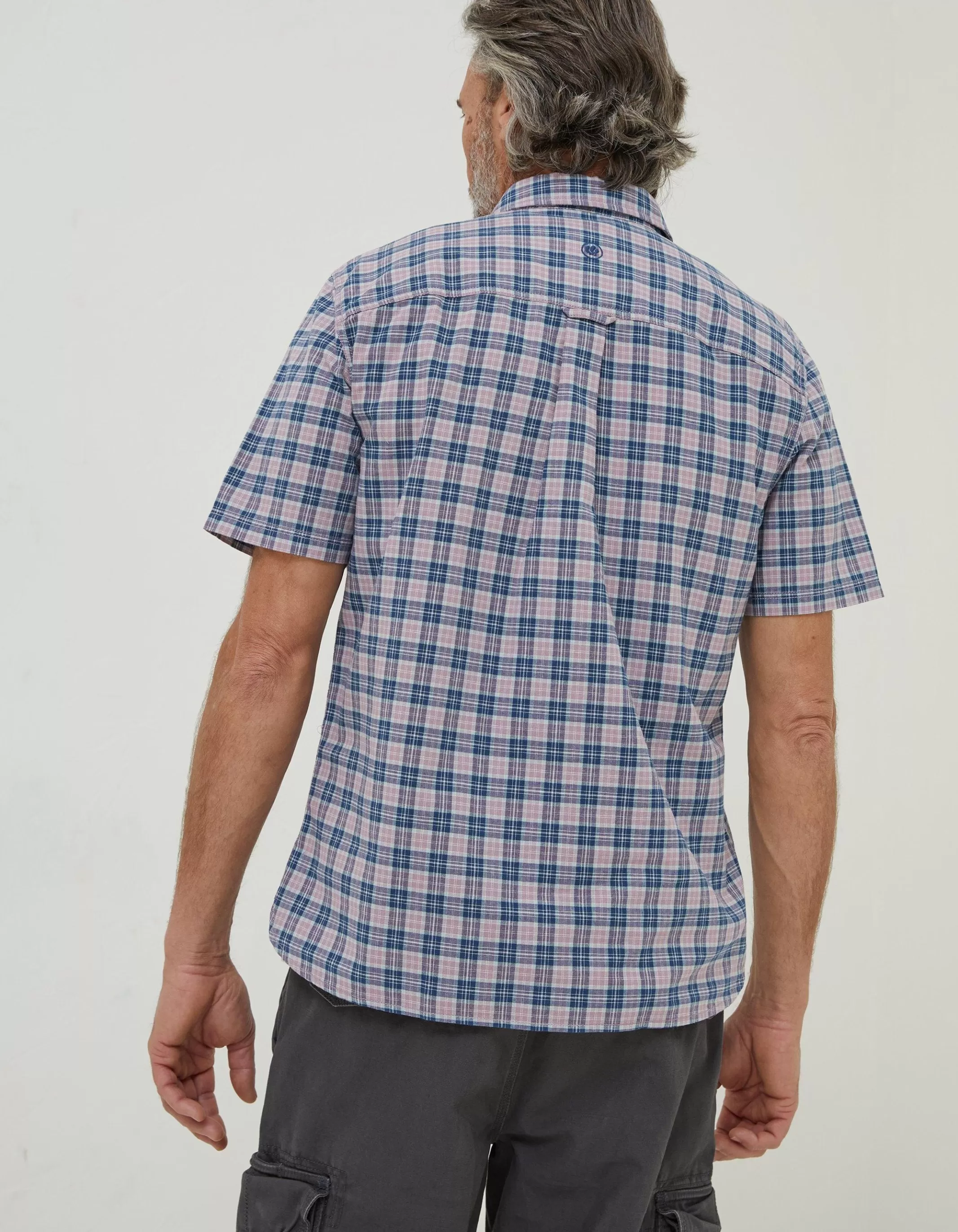 Clearance FatFace Galston Check Shirt Lilac