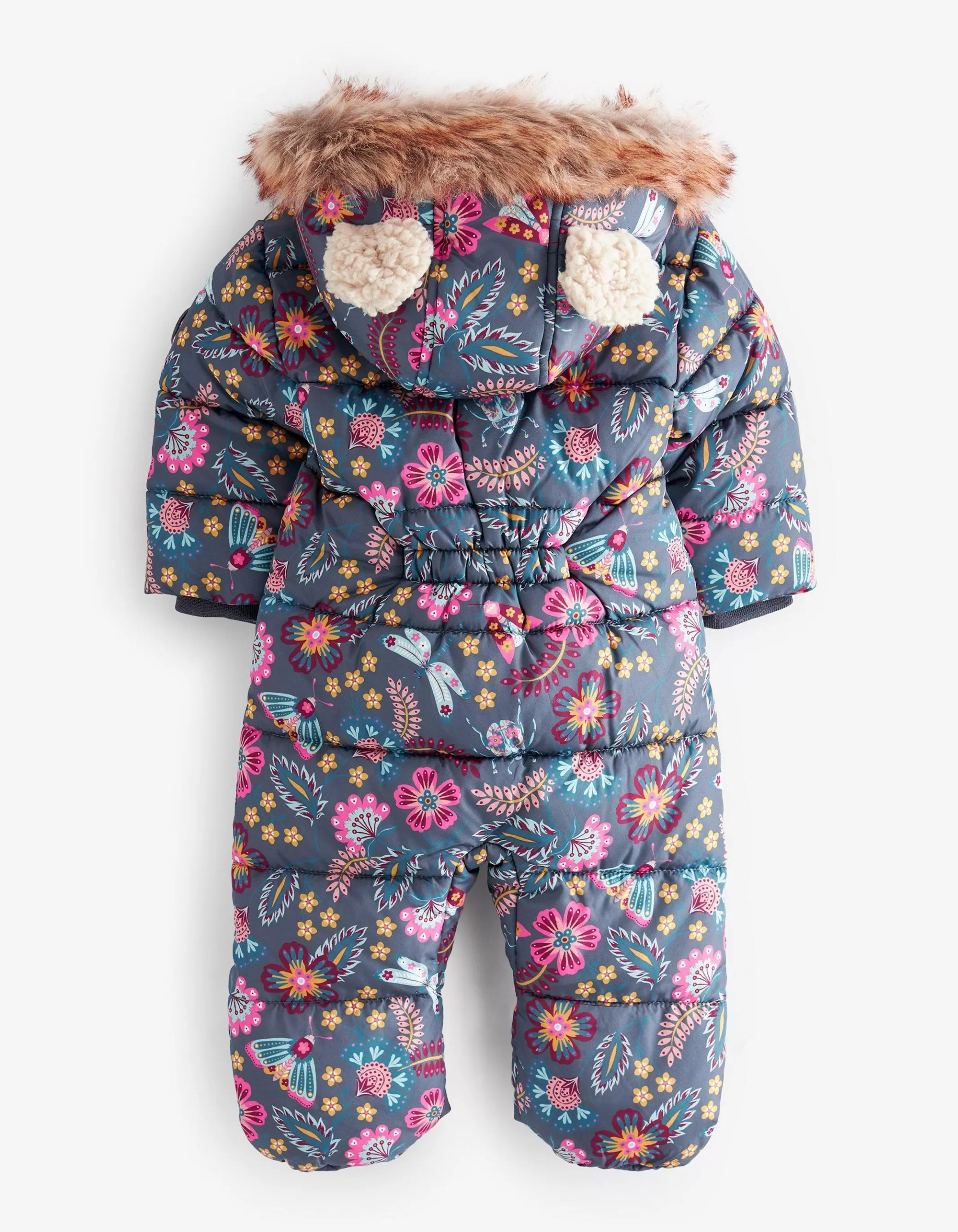 Flash Sale FatFace Garden Floral Print Snowsuit Navy