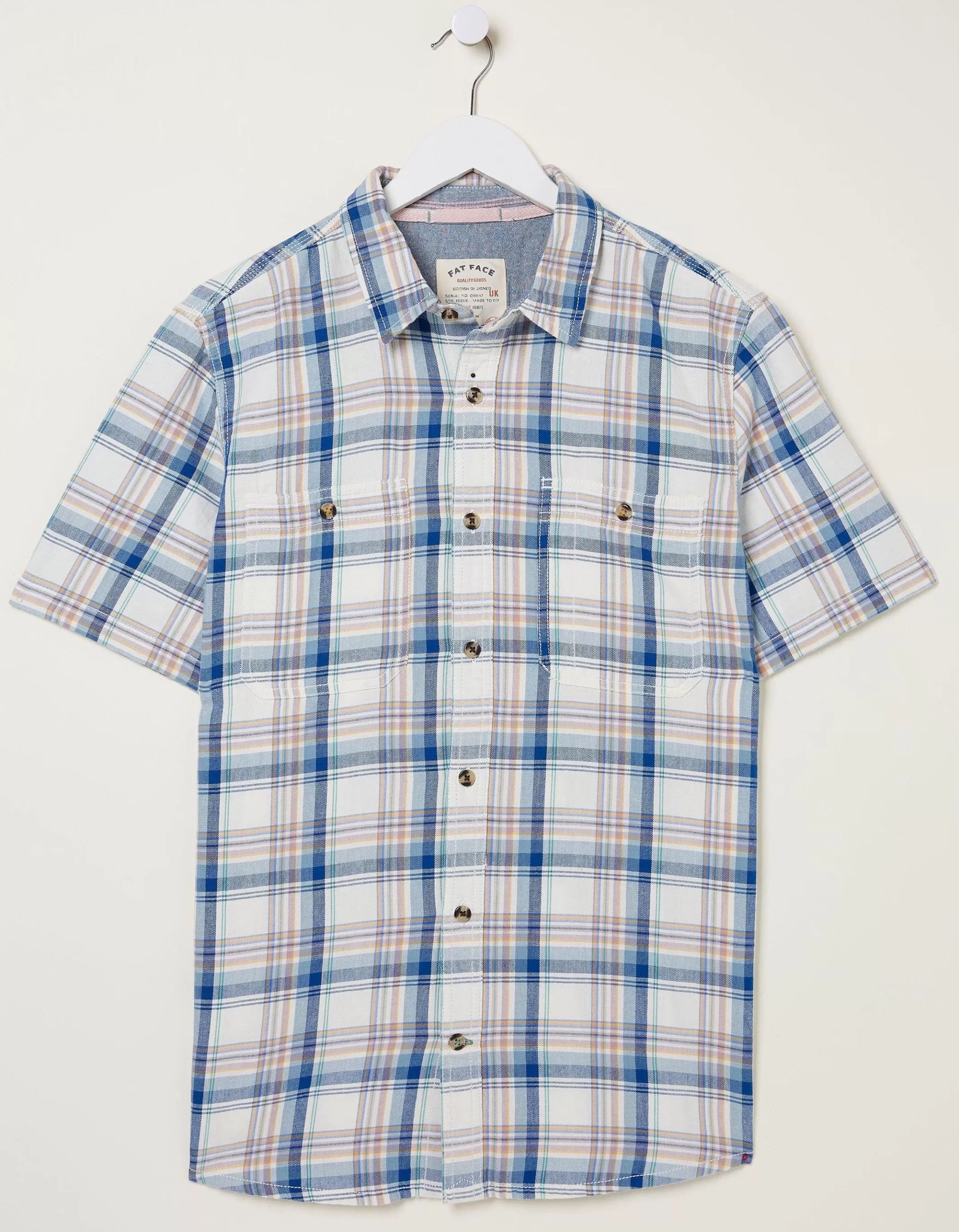 Cheap FatFace Gibbard Check Shirt Blue