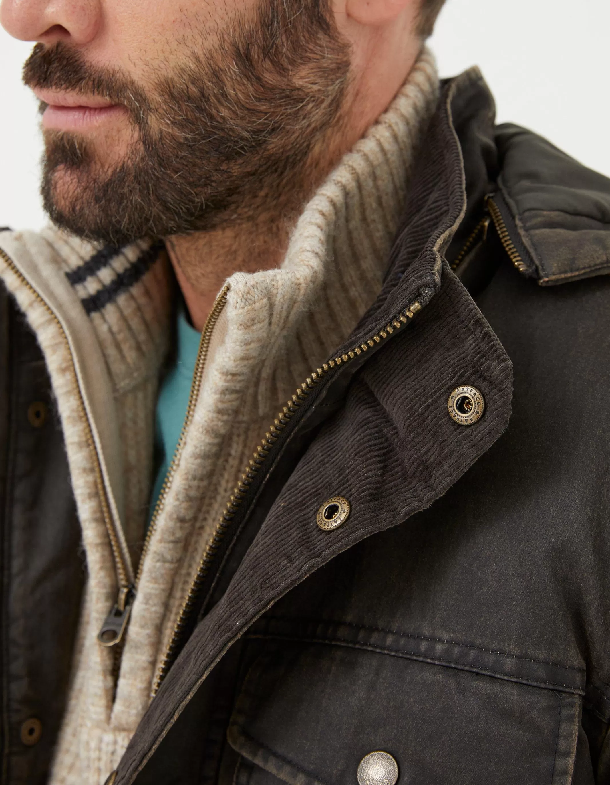 Outlet FatFace Hadley Hooded Jacket Brown