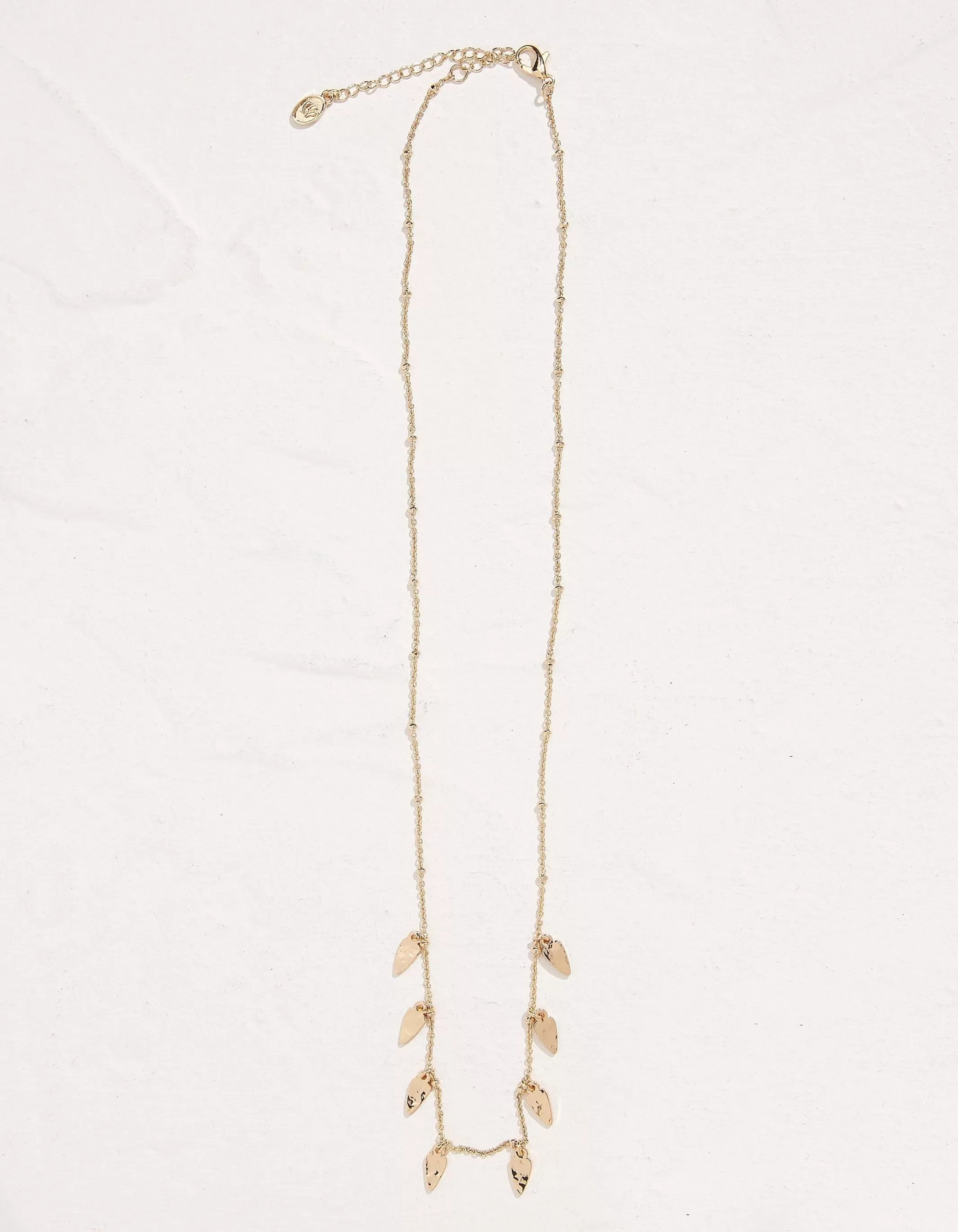 Fashion FatFace Hammered Pendants Necklace Gold