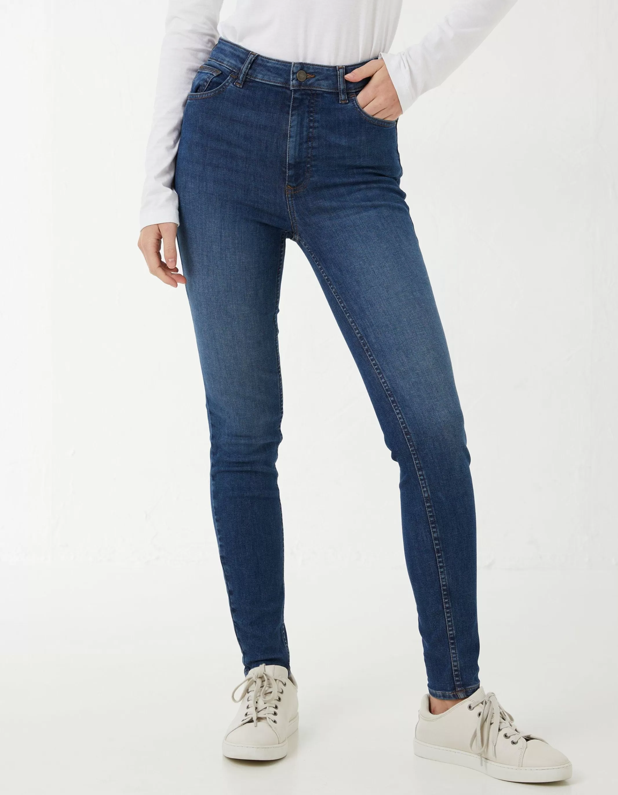 Best Sale FatFace Harlow High Waist Stretch Skinny Jeans Bluevintage