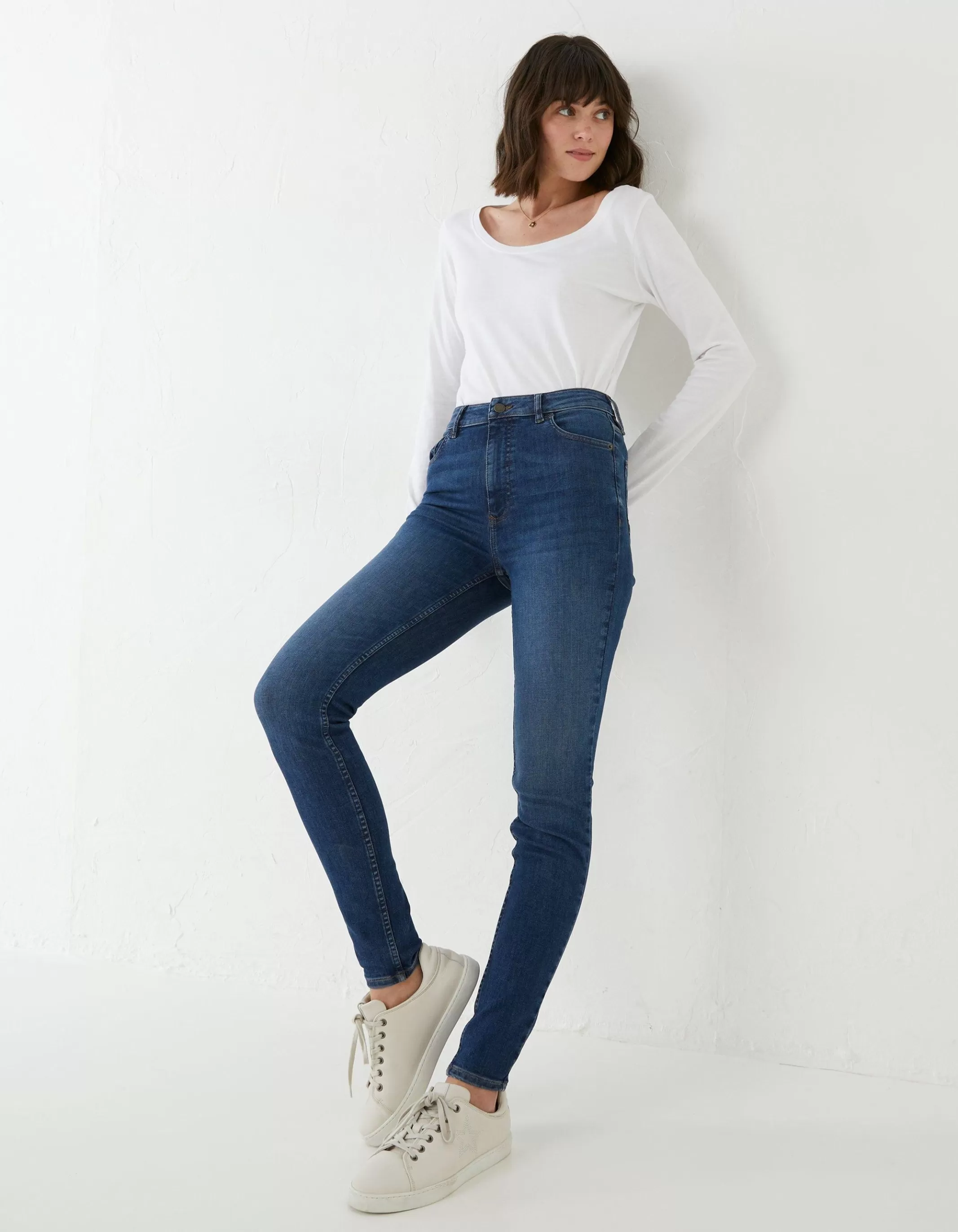 Best Sale FatFace Harlow High Waist Stretch Skinny Jeans Bluevintage