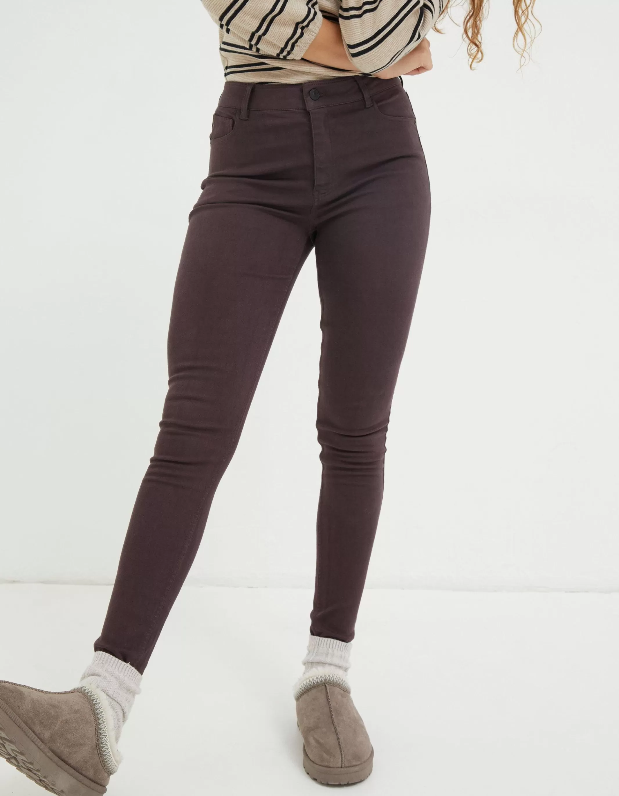 Clearance FatFace Harlow Jegging Purple