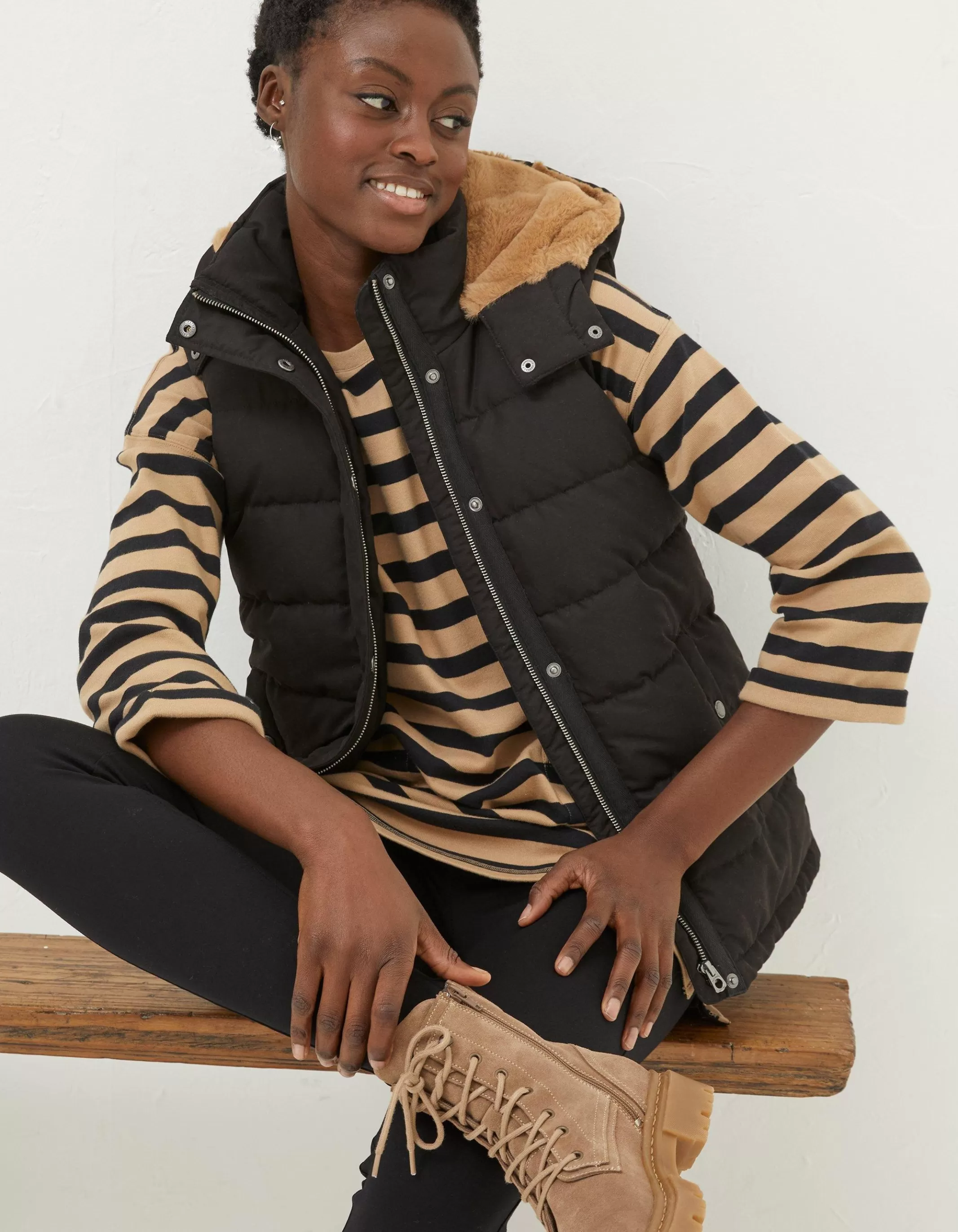 Flash Sale FatFace Hayley Gilet Black