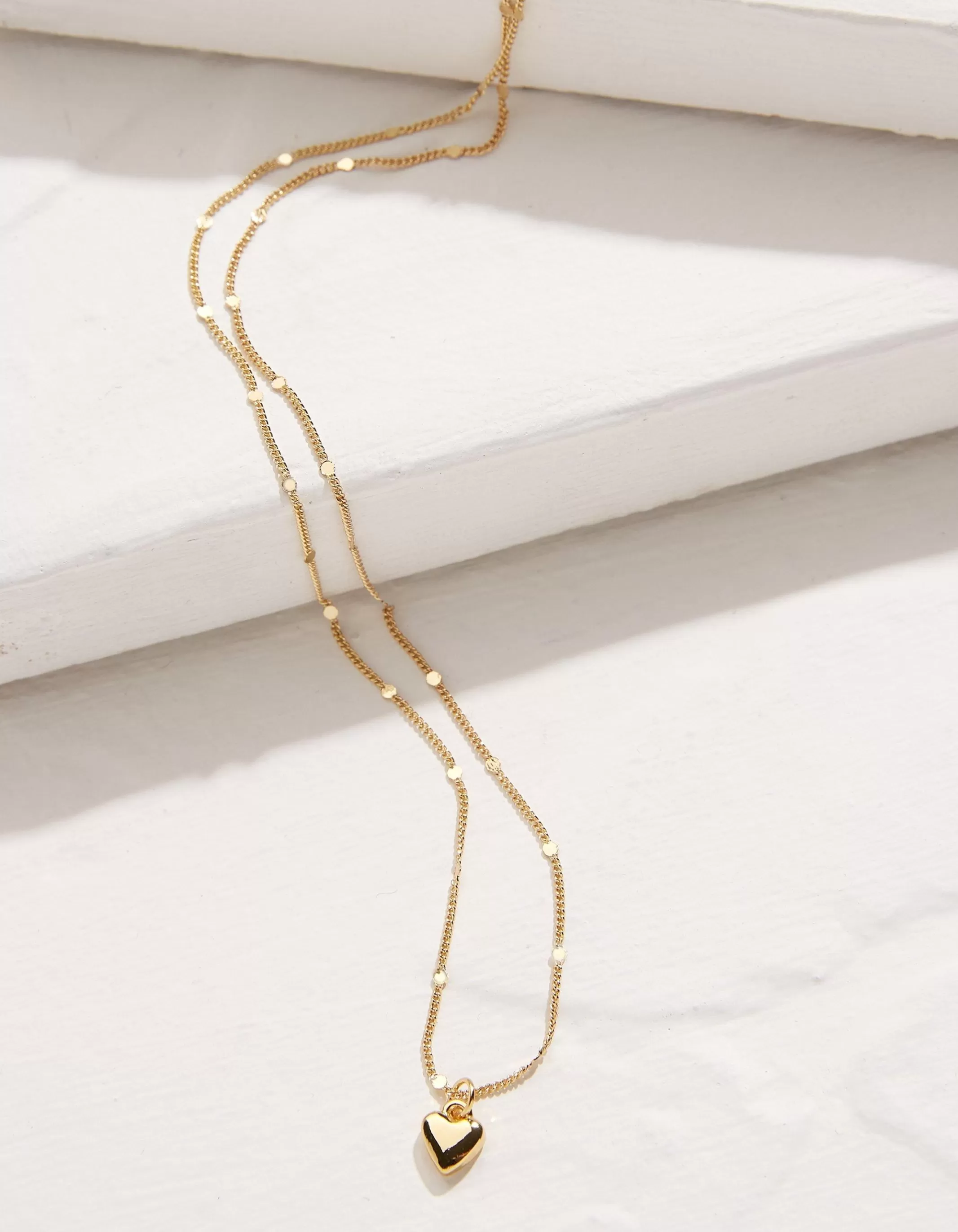 Discount FatFace Heart Necklace Gold