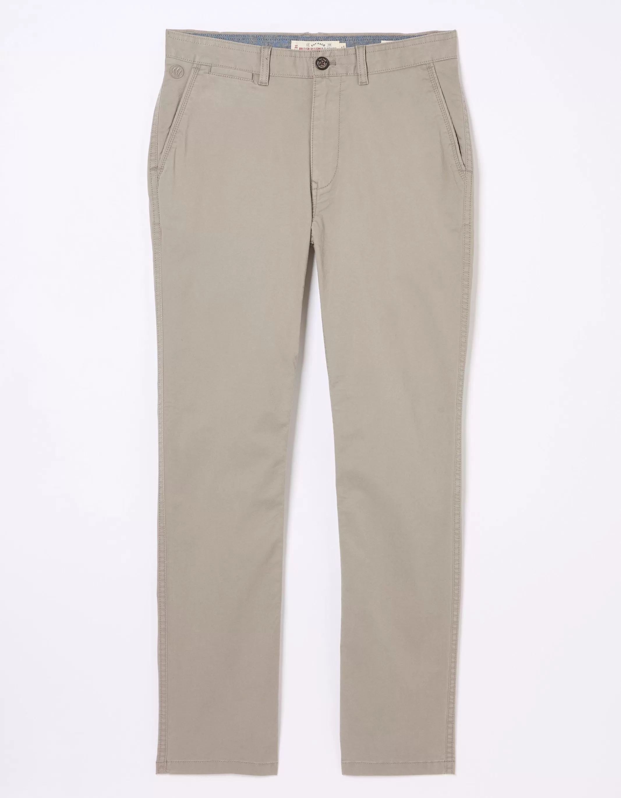 Online FatFace Heyshott Slim Chinos Light Grey