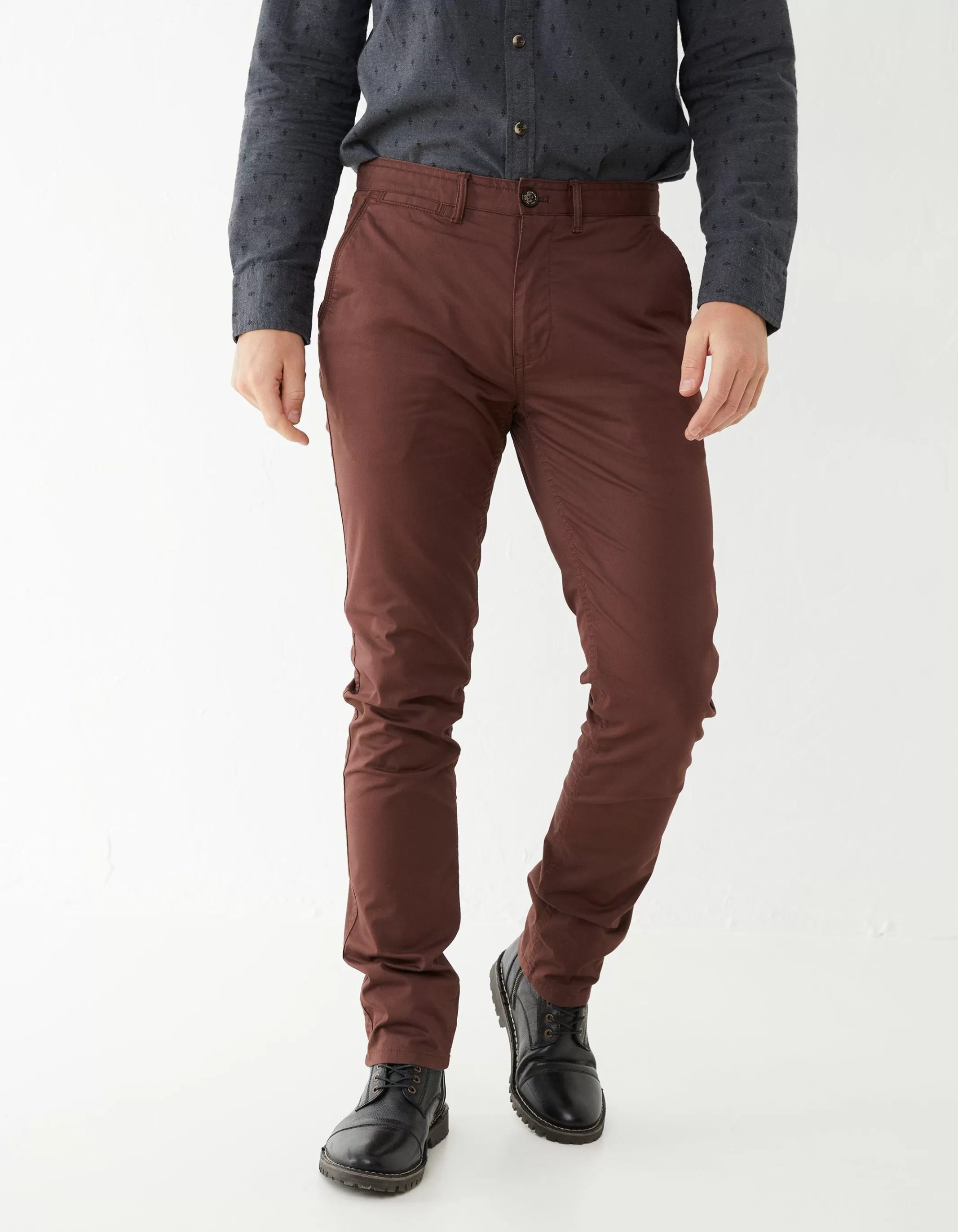 Best Sale FatFace Heyshott Slim Stretch Chino Dark Brown