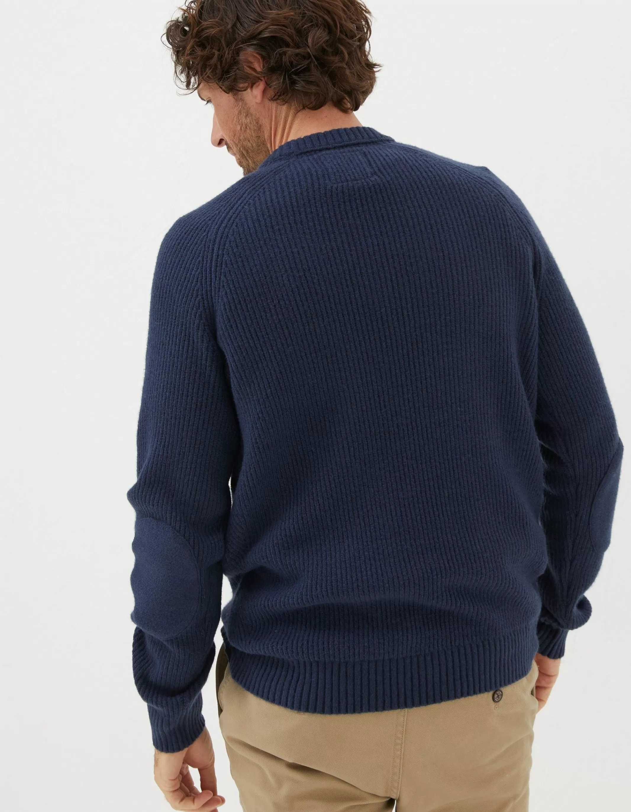 Store FatFace Hinton Crew Neck Jumper Navy