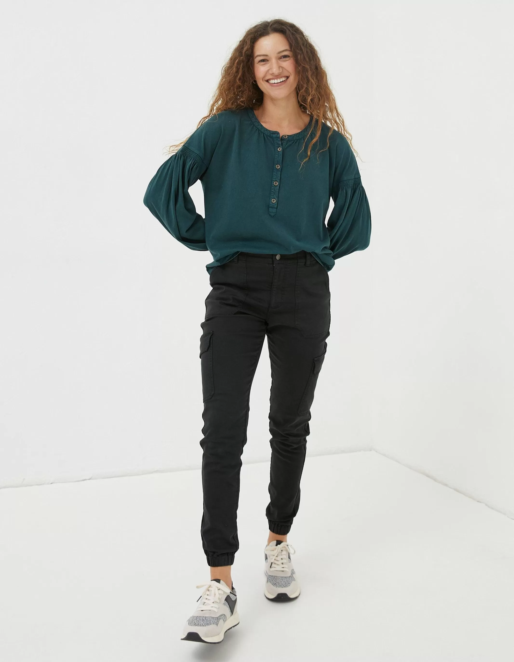 Clearance FatFace Hythe Cargo Trouser Black