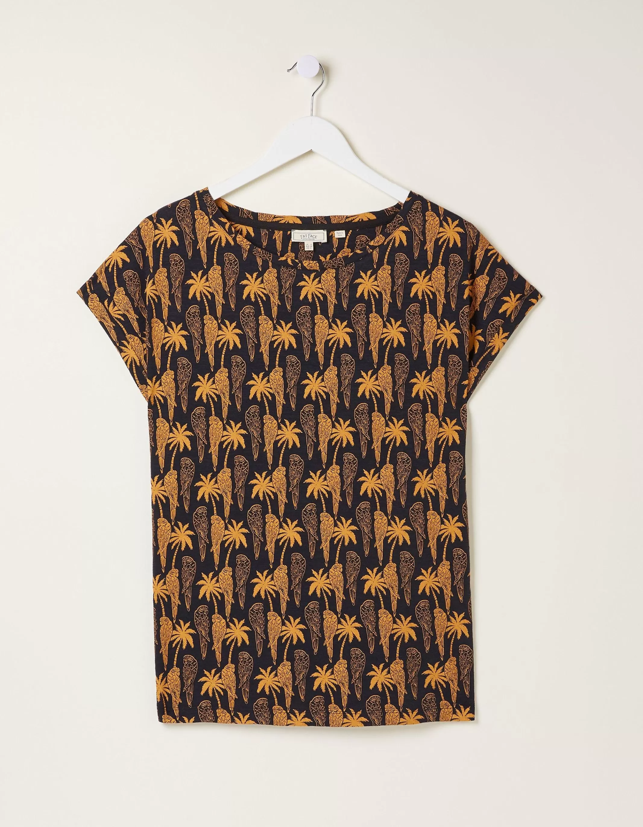 Fashion FatFace Ivy Parrot T-Shirt Black