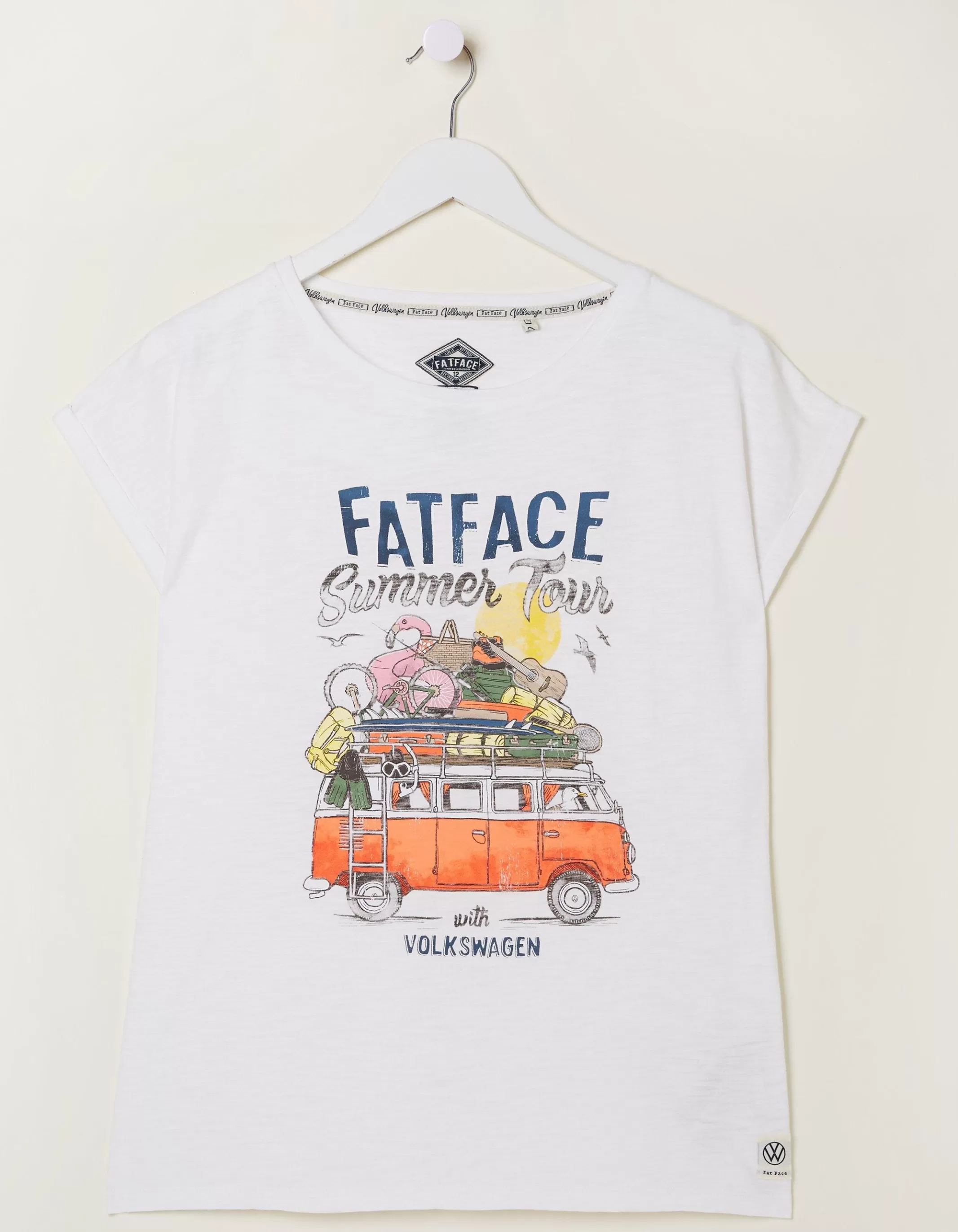 Best FatFace Ivy Vw Family T-Shirt Ivory