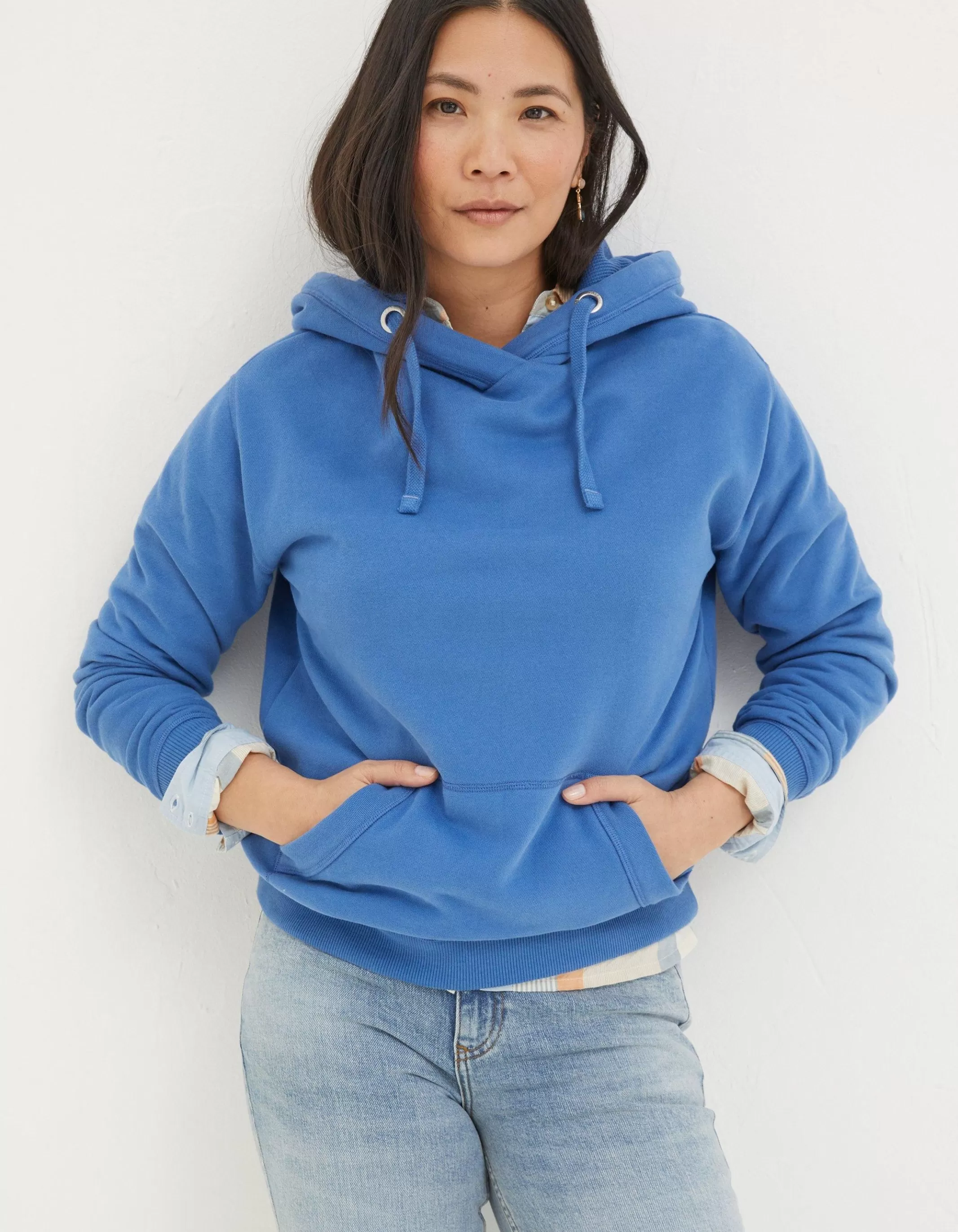Flash Sale FatFace Izzy Overhead Hoodie Bright Blue