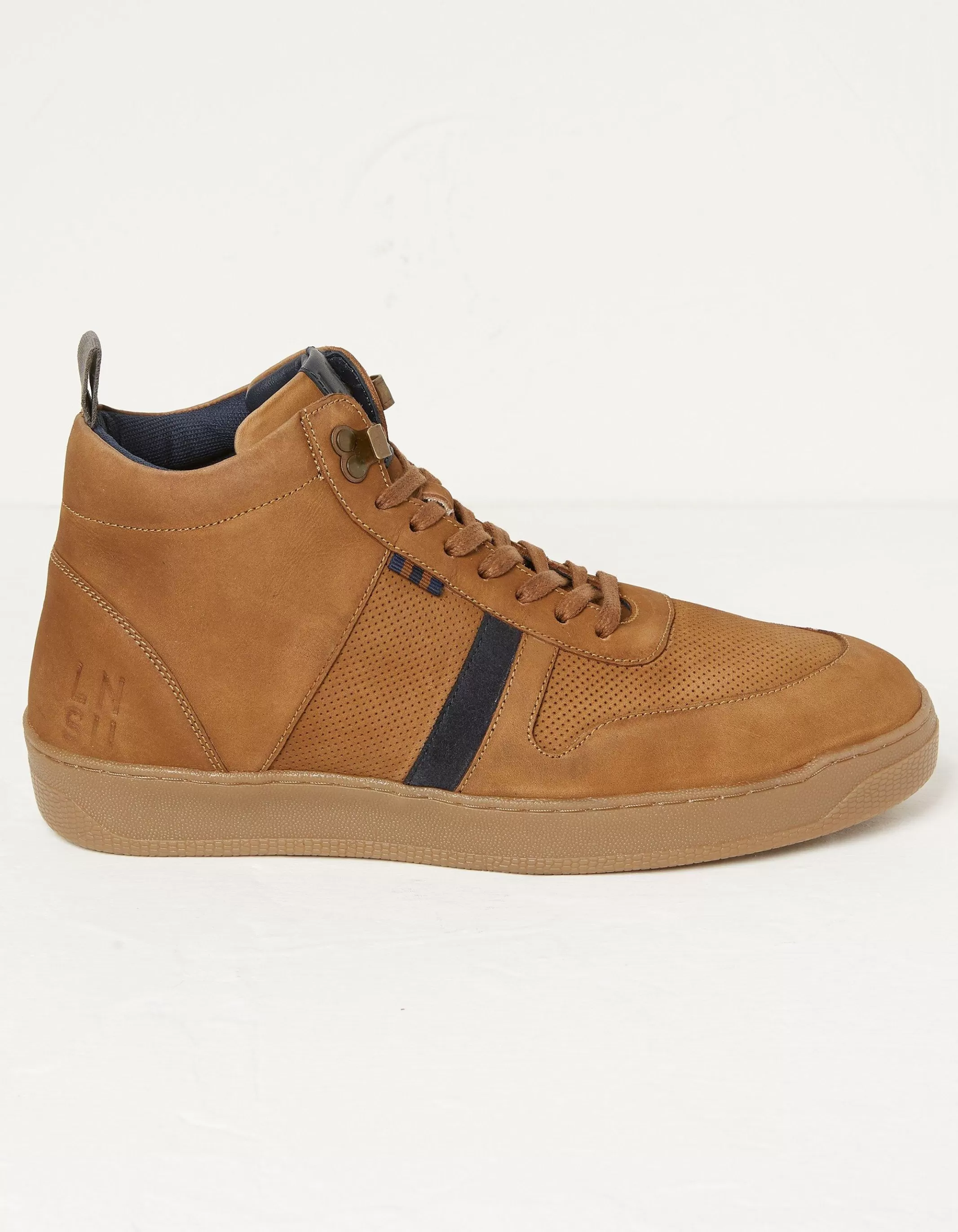 Cheap FatFace Jacob High Top Trainer Tan