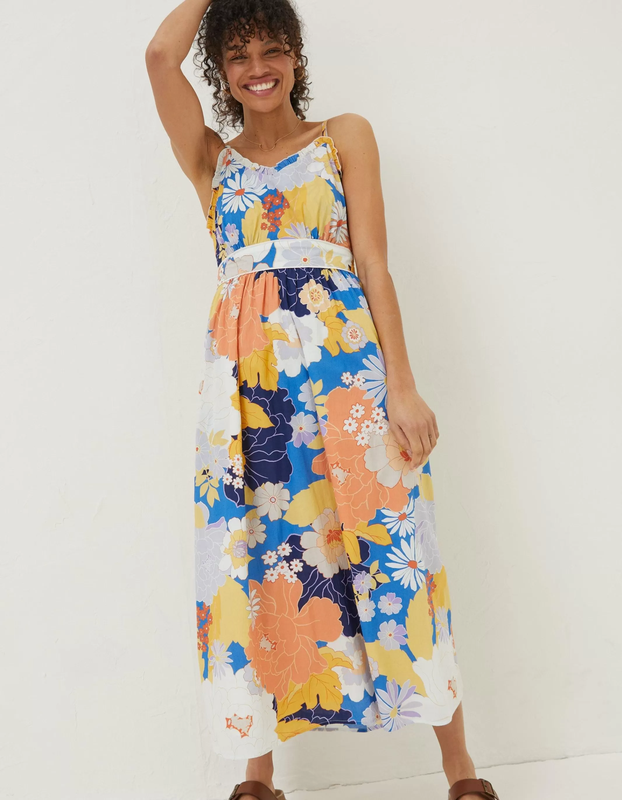 Best FatFace Jayden Coastal Midi Dress Cobalt Blue