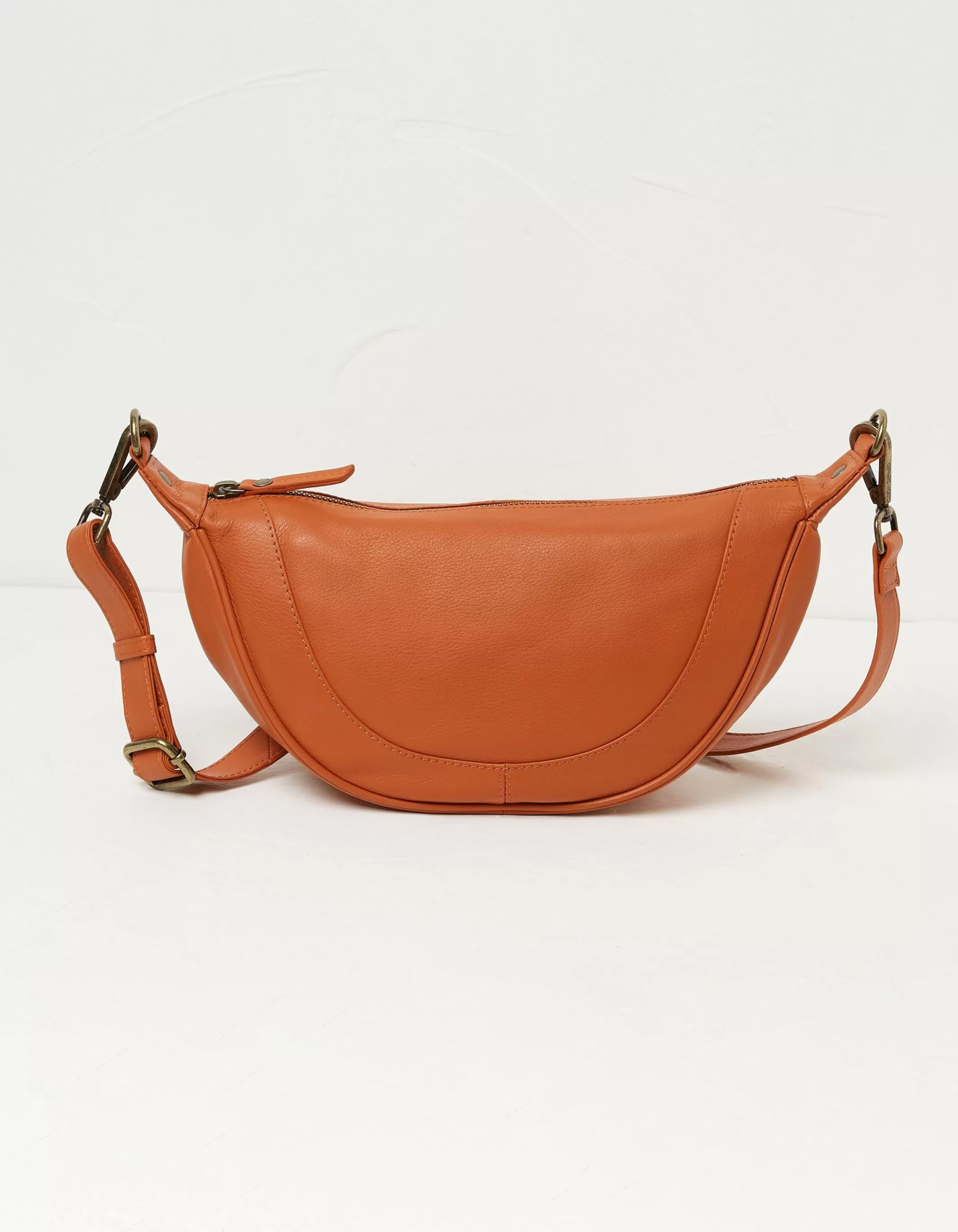 Online FatFace Jovie Half Moon Sling Bag Orange