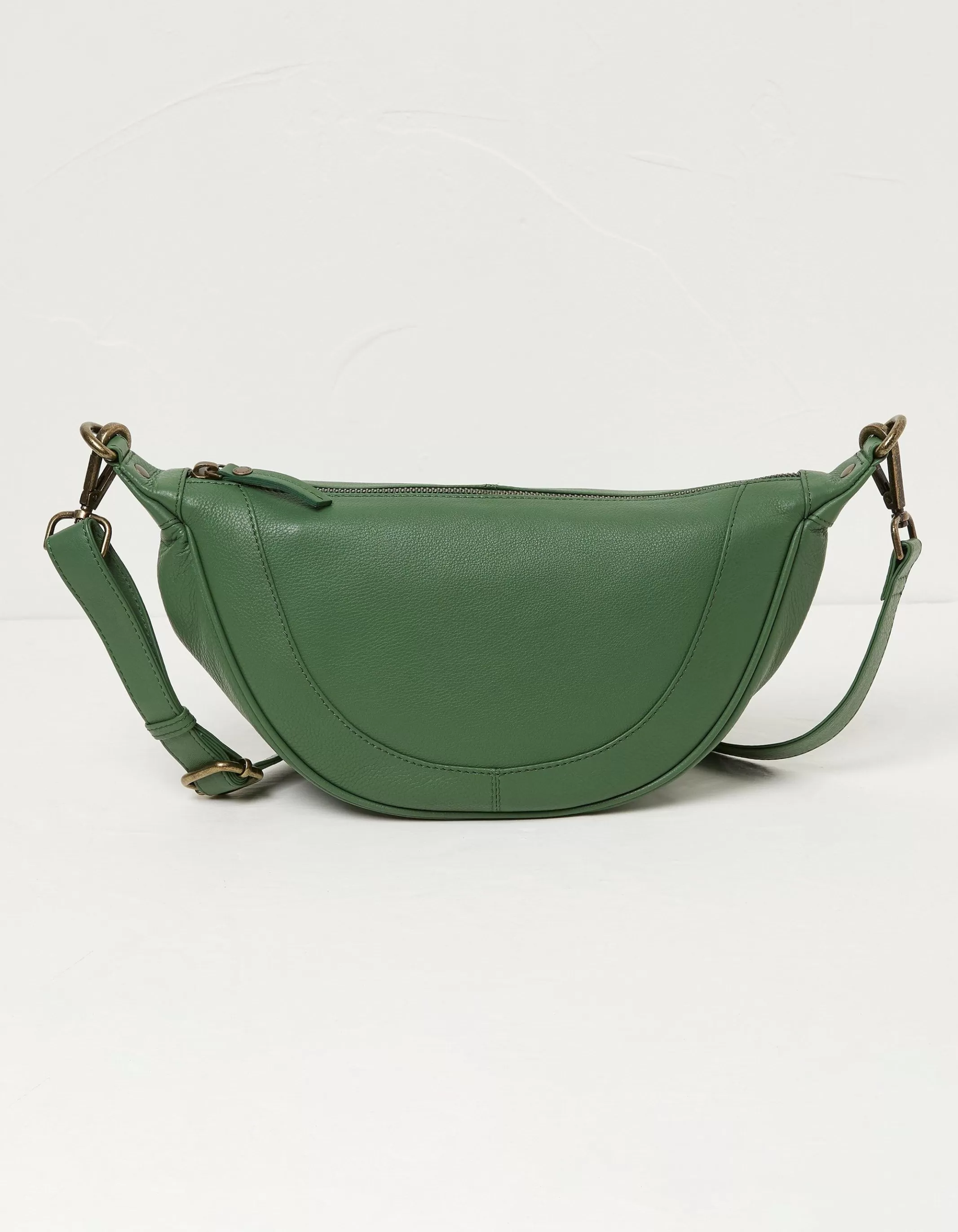 Cheap FatFace Jovie Half Moon Sling Bag Bright Green