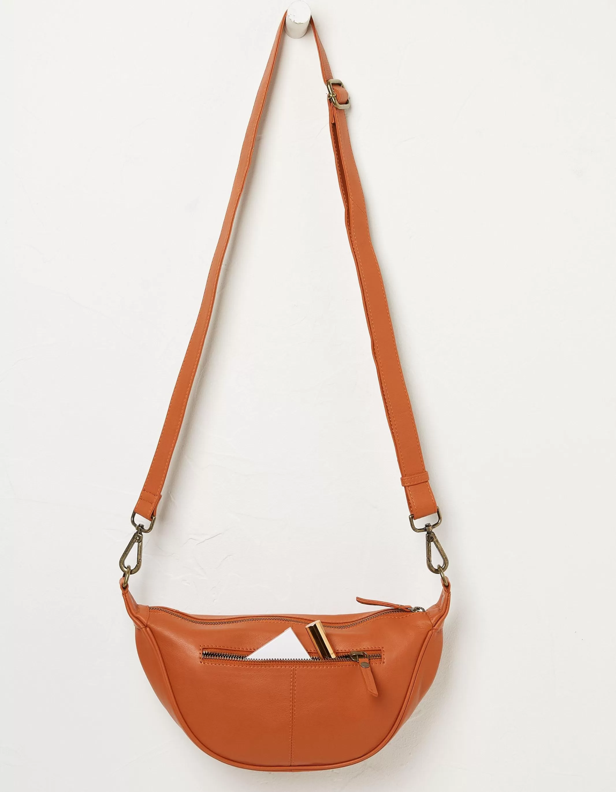 Online FatFace Jovie Half Moon Sling Bag Orange
