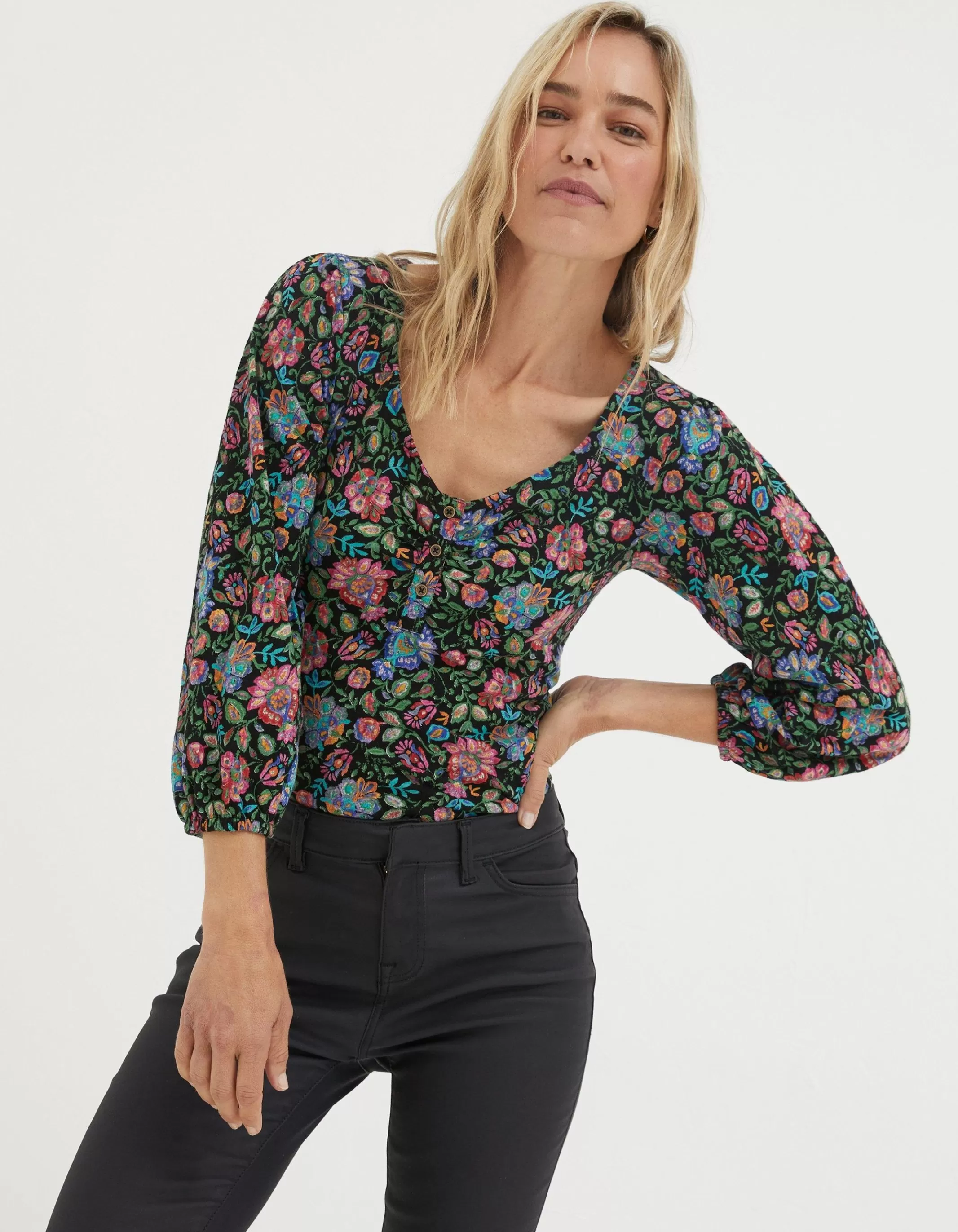 Best Sale FatFace Kara Floral Top Multi