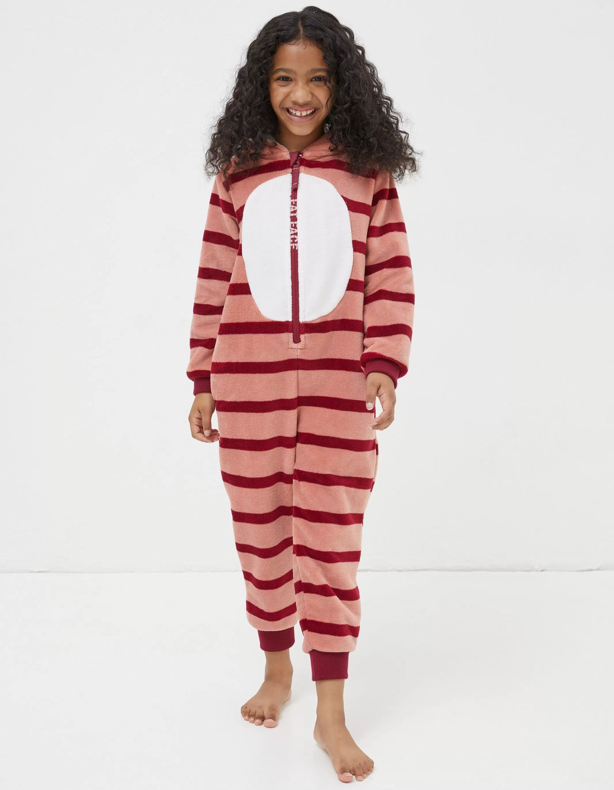 Sale FatFace Kara Kangaroo Onesie Pink
