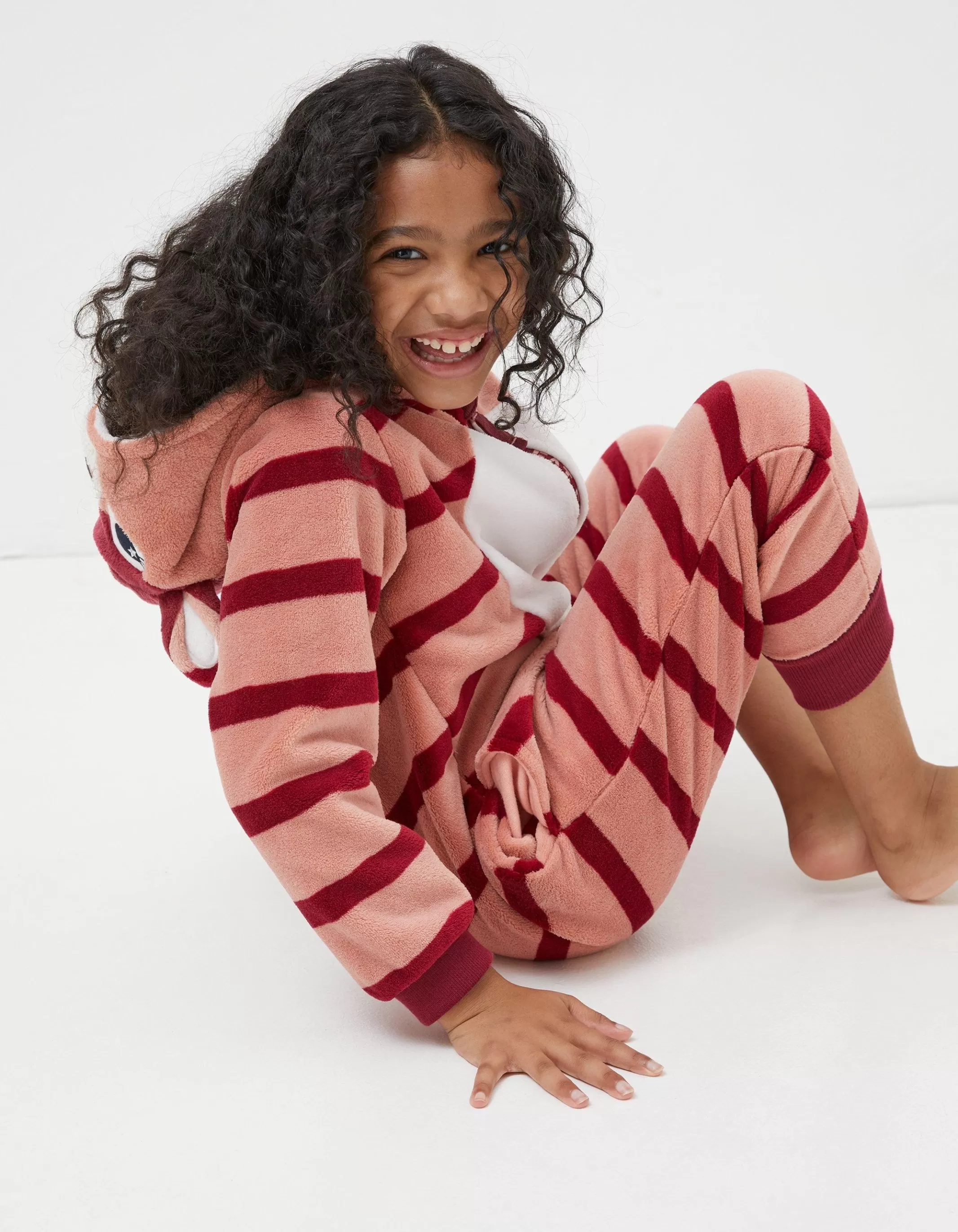Sale FatFace Kara Kangaroo Onesie Pink