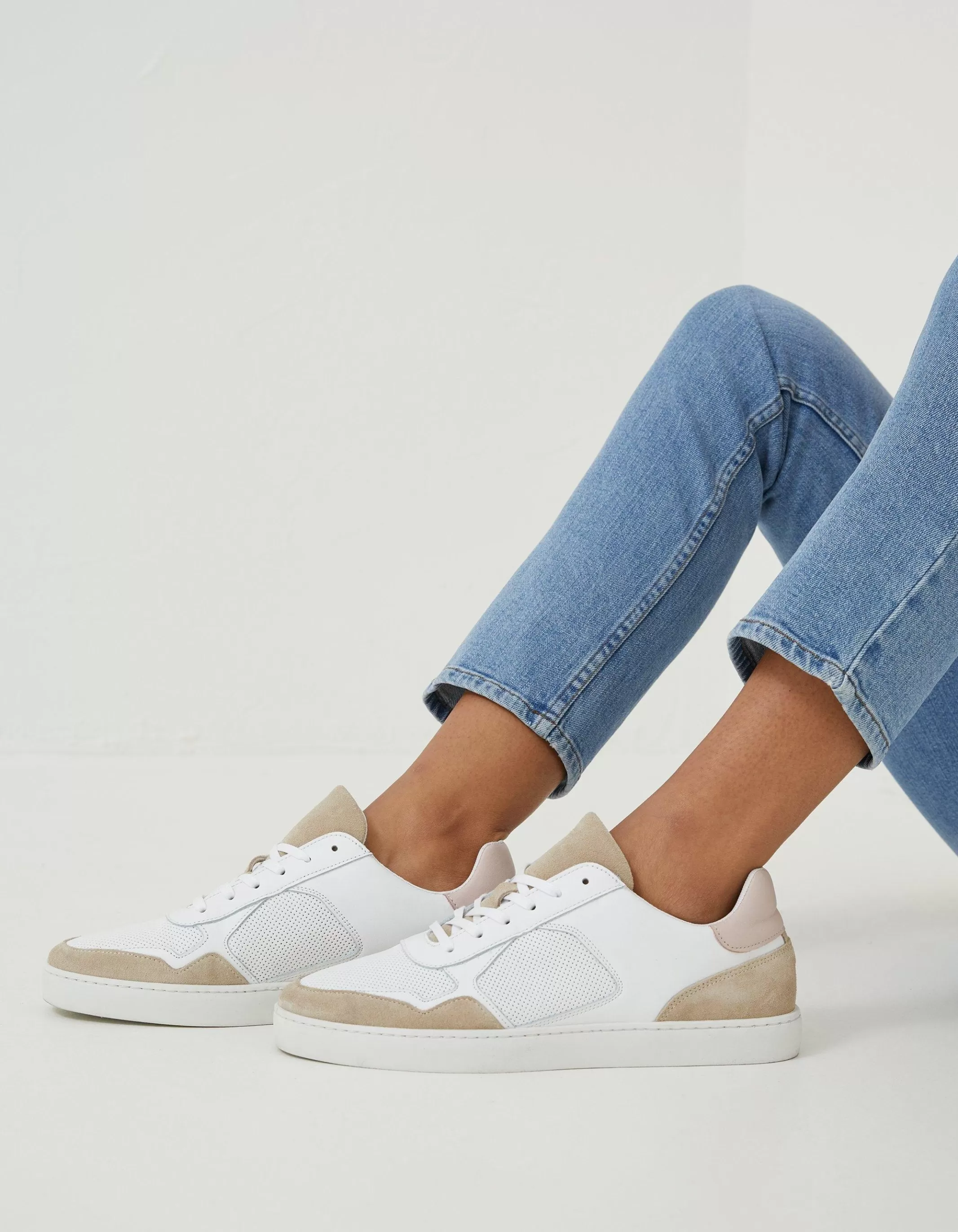 Shop FatFace Keira Skater Trainer Natural