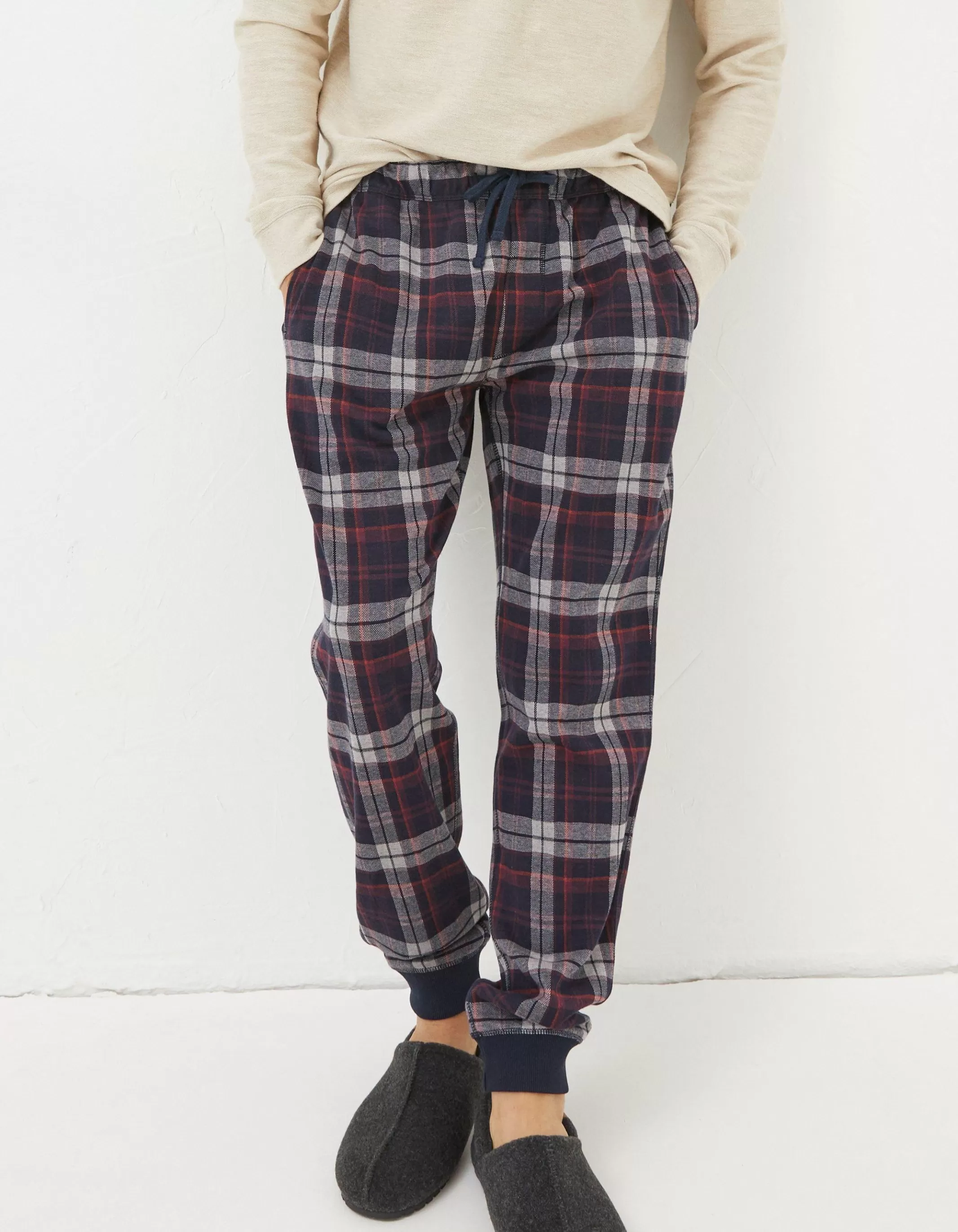 Sale FatFace Kemble Cuffed Pyjama Bottoms Plum