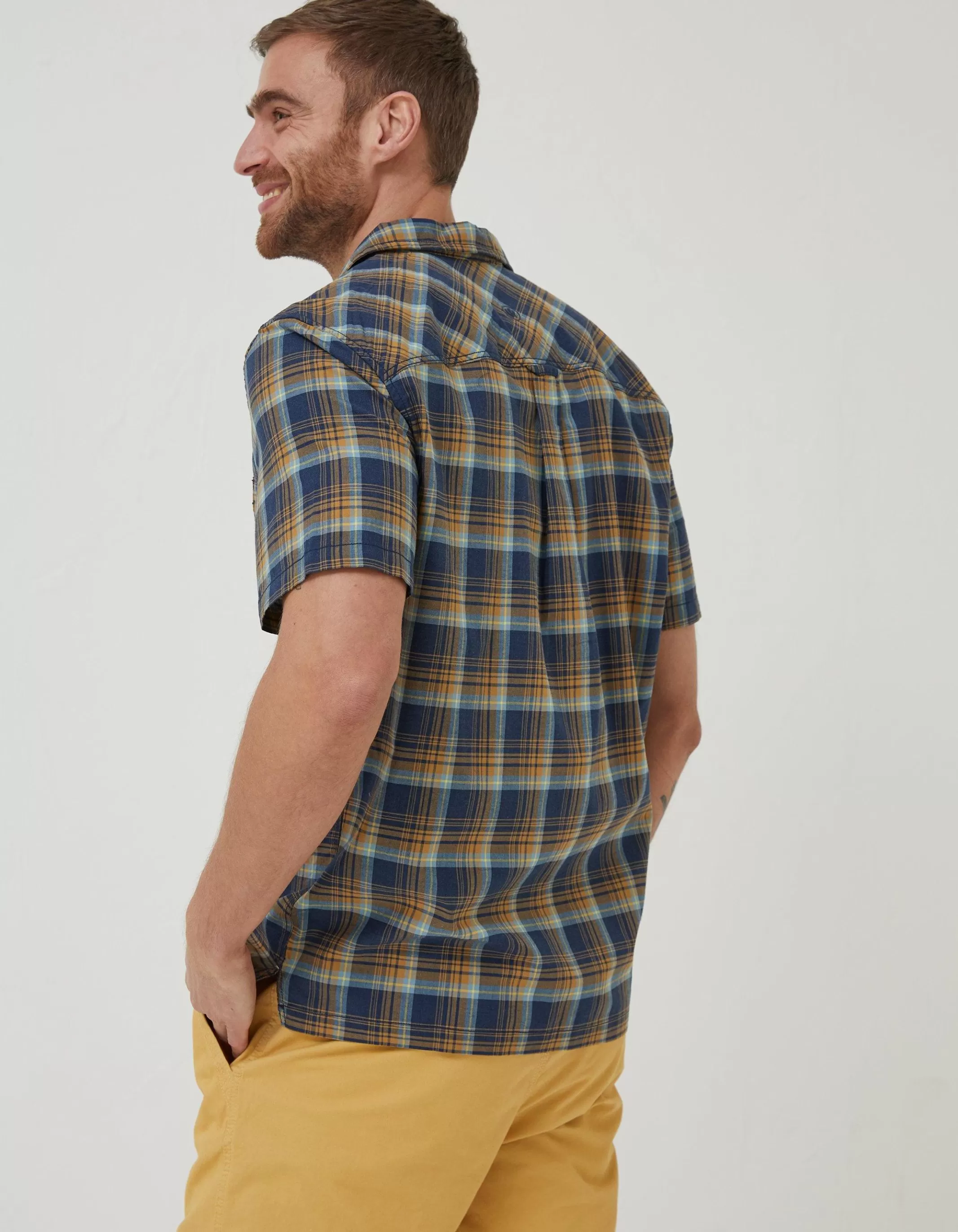 Cheap FatFace Kilcoy Check Shirt Navy