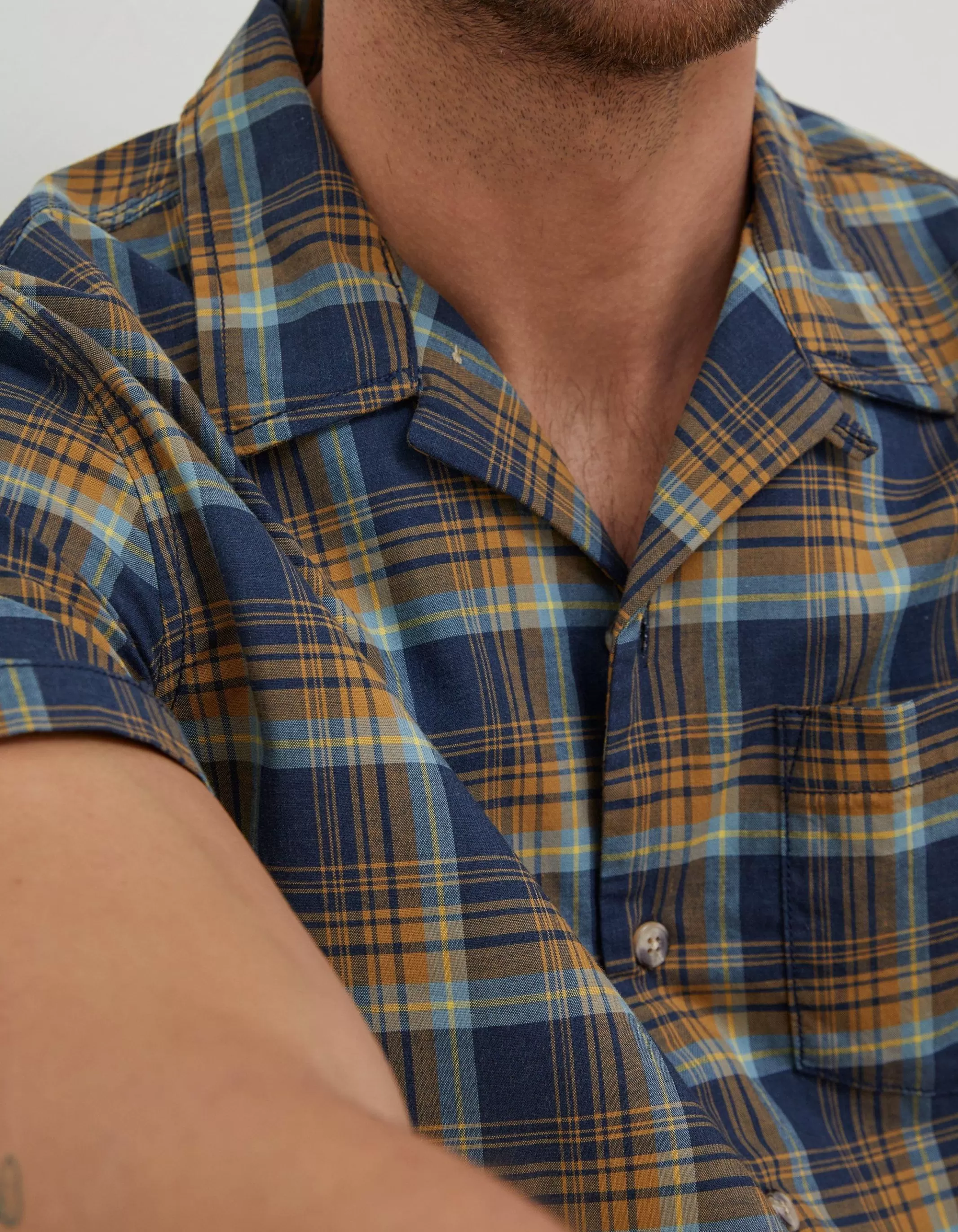 Cheap FatFace Kilcoy Check Shirt Navy