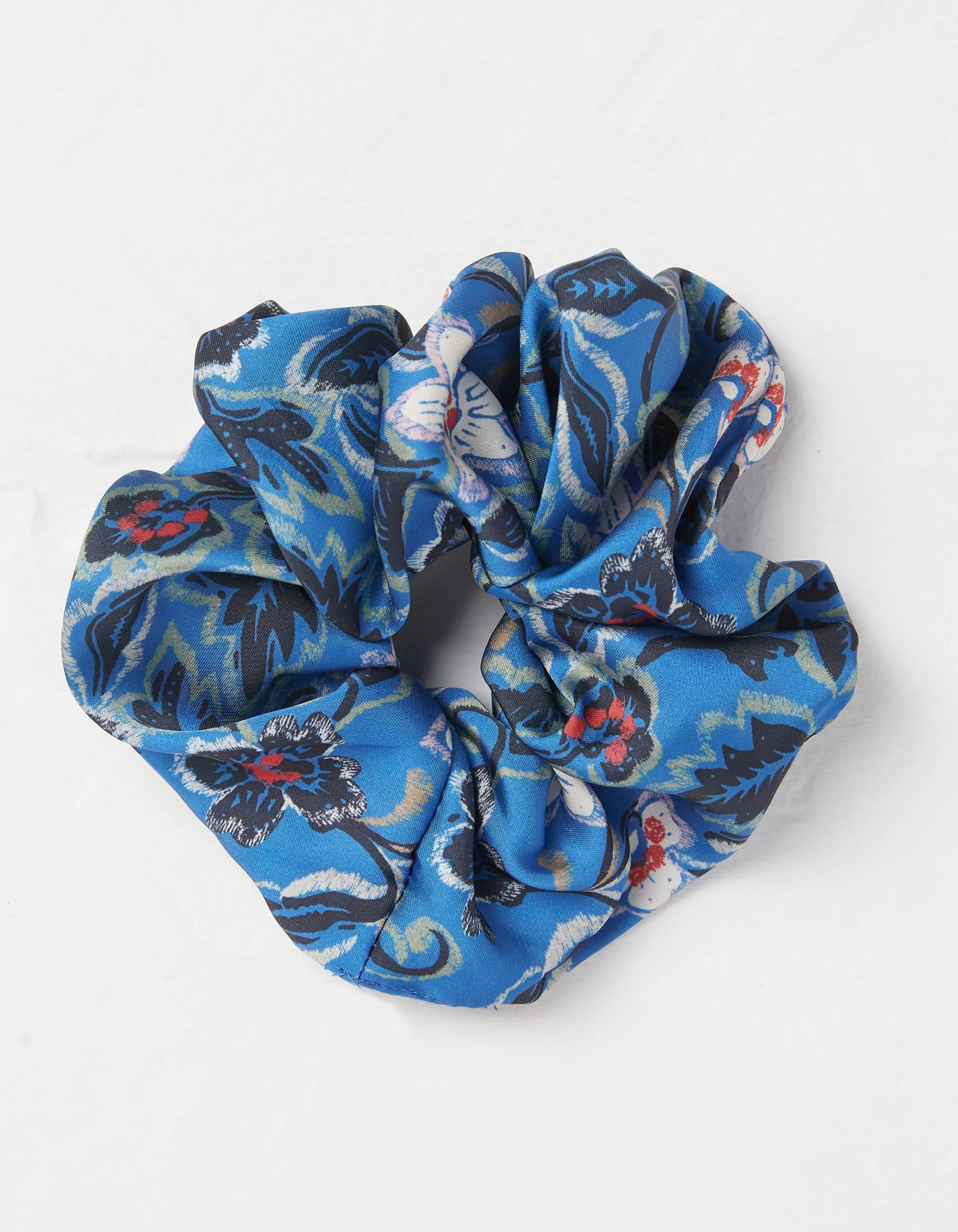 Store FatFace Layered Floral Scrunchie Blue