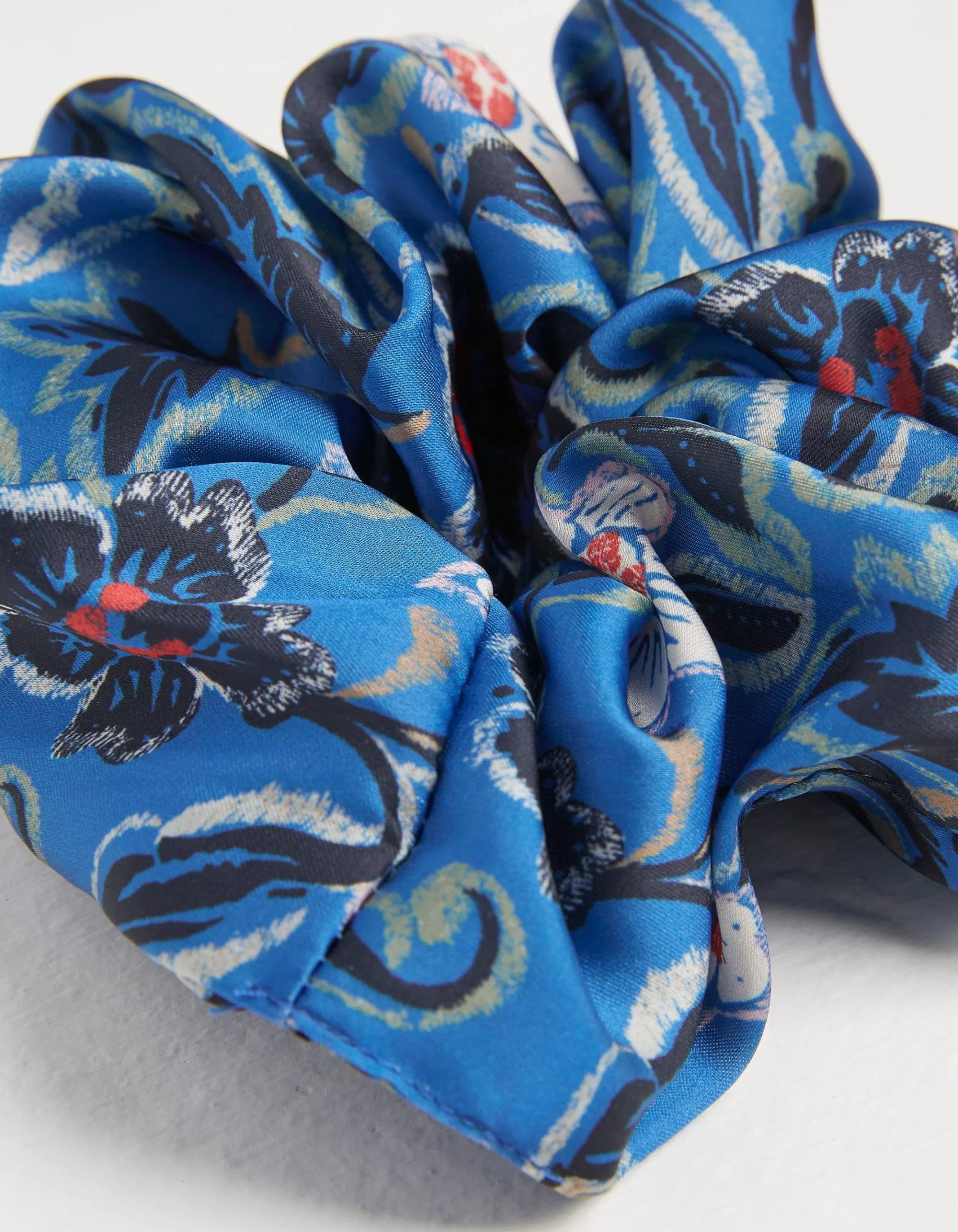 Store FatFace Layered Floral Scrunchie Blue