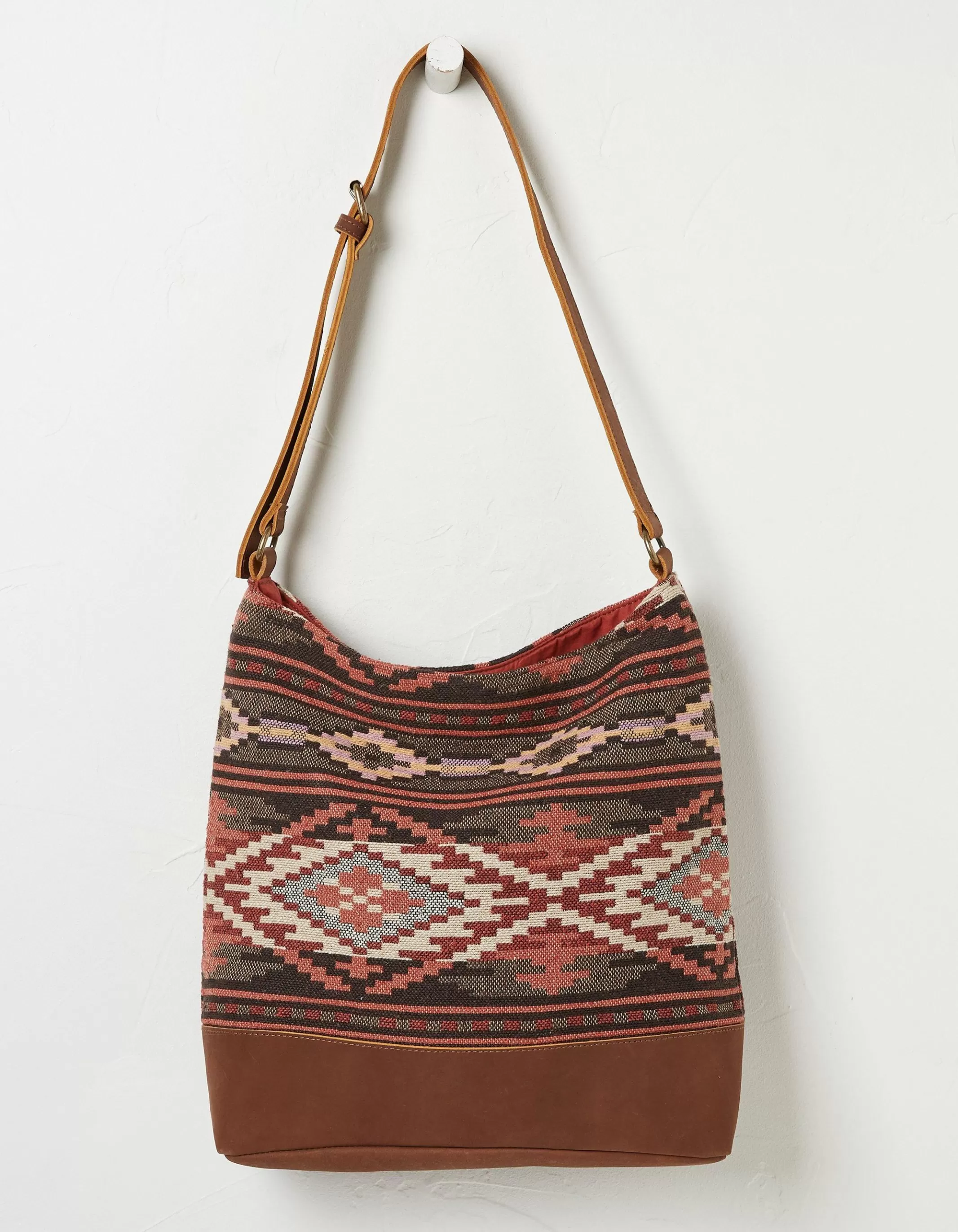 Cheap FatFace Leni Woven Shoulder Bag Tan