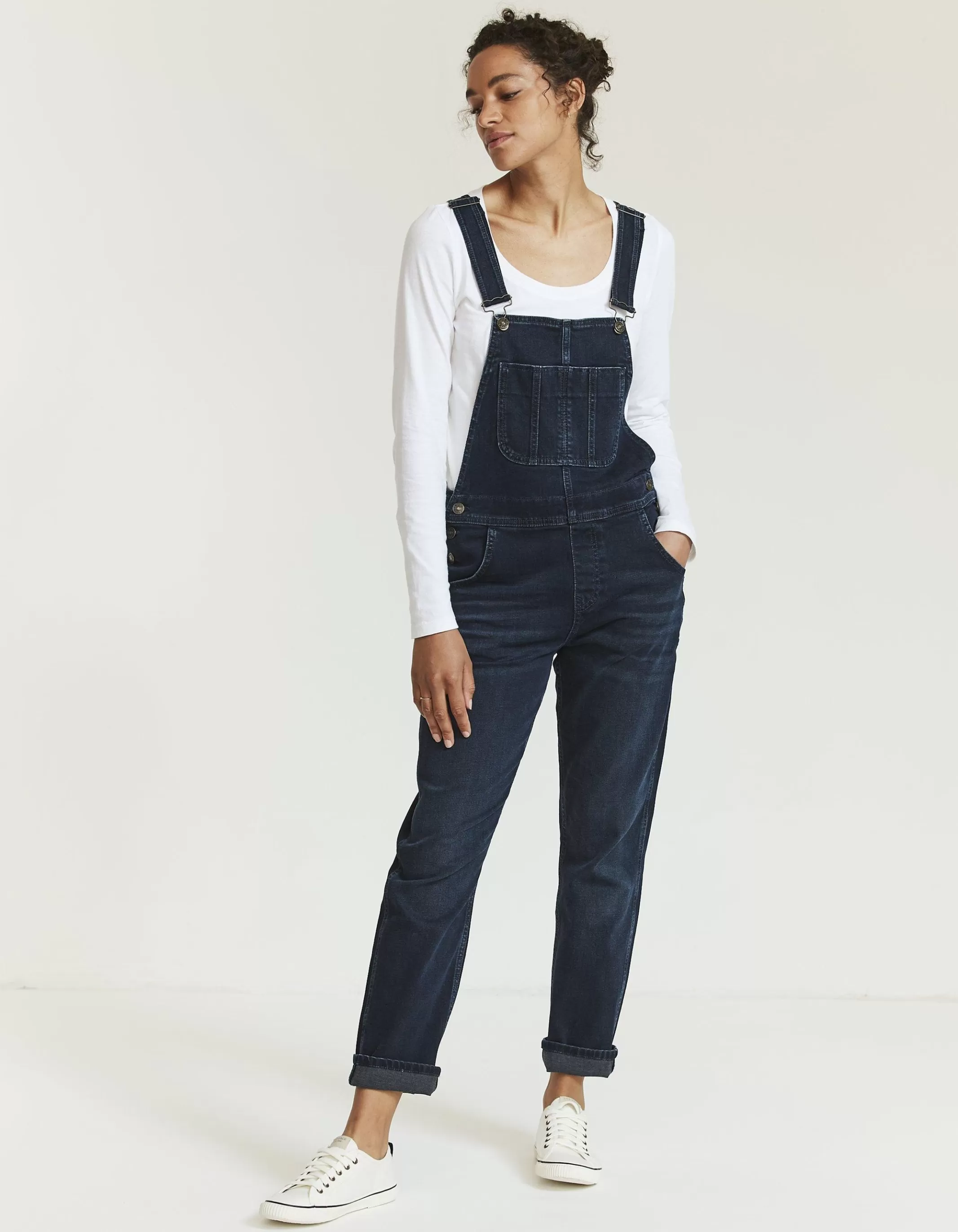 Flash Sale FatFace Lewes Dungarees Blue Black