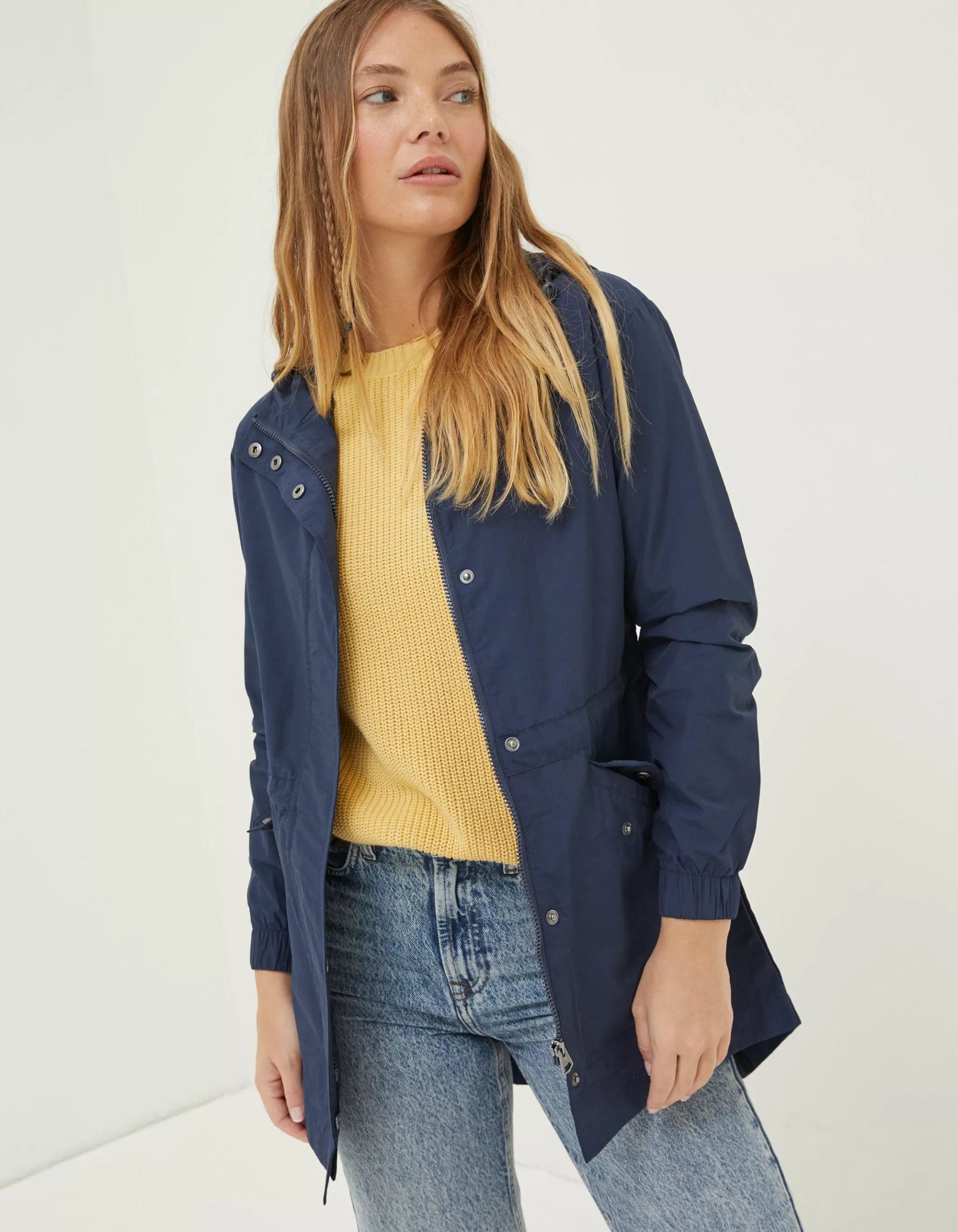 New FatFace Lily Lightweight Parka Navy