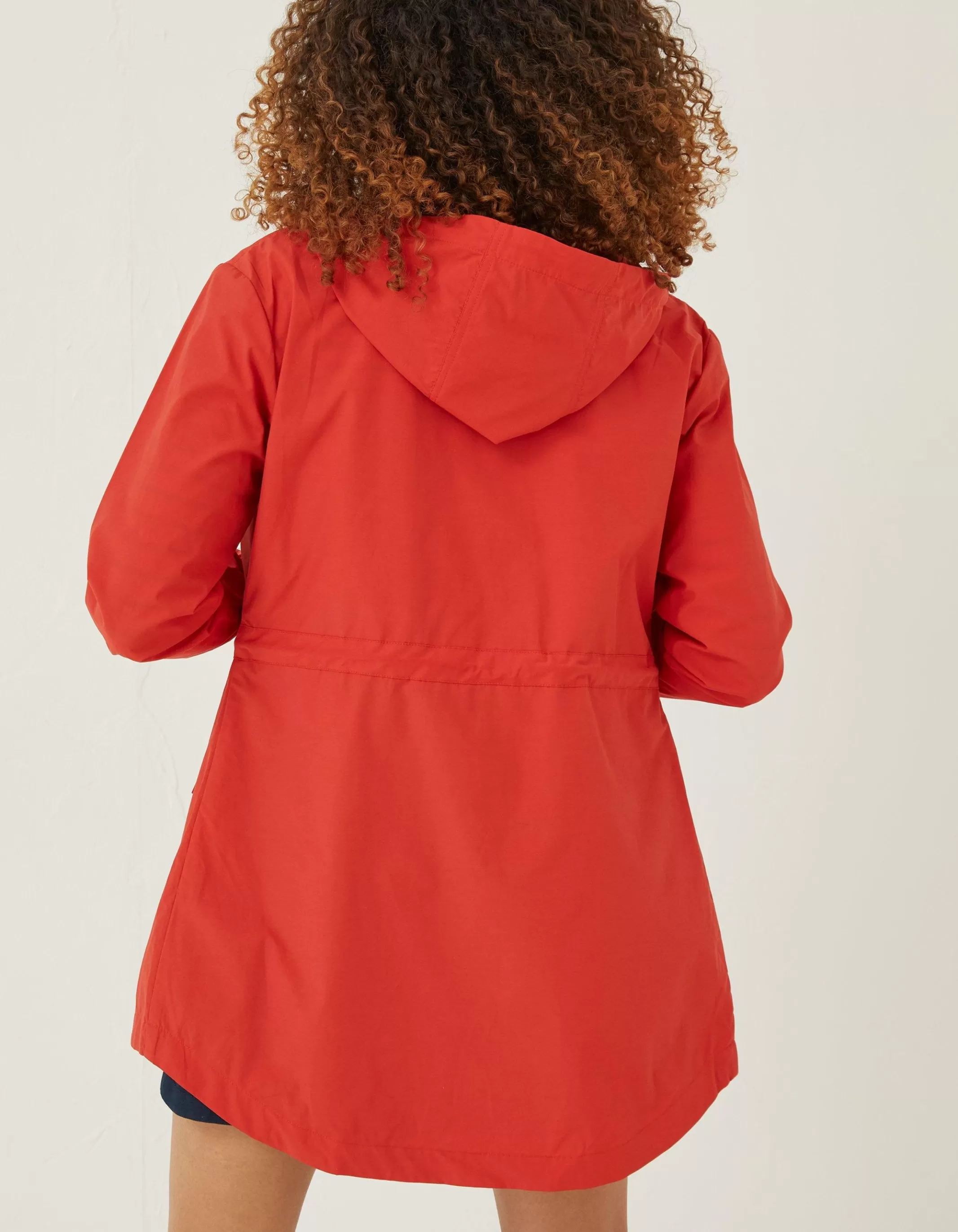 New FatFace Lily Lightweight Parka Bright Red
