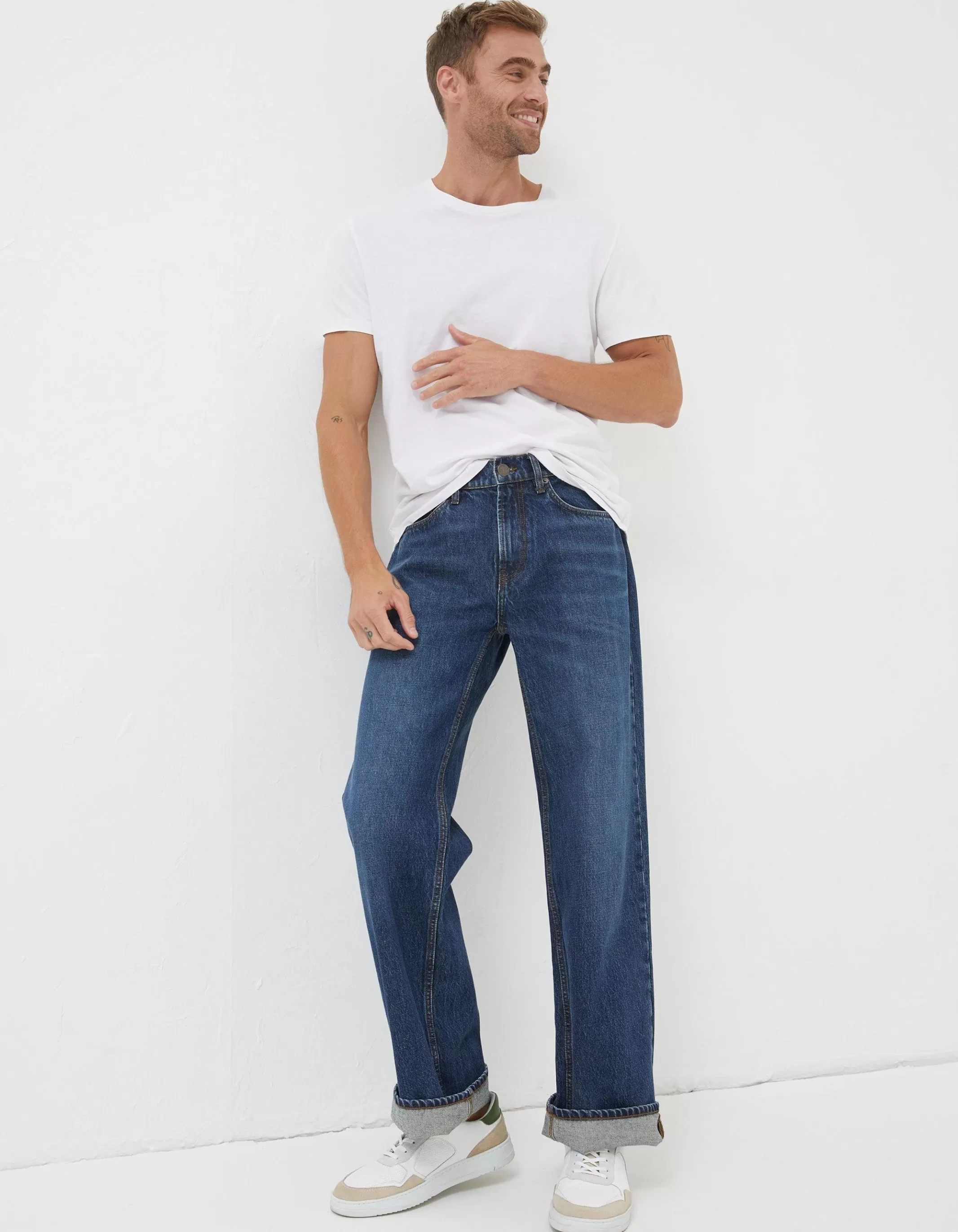 Best Sale FatFace Loose Fit Jeans Indigo Blue