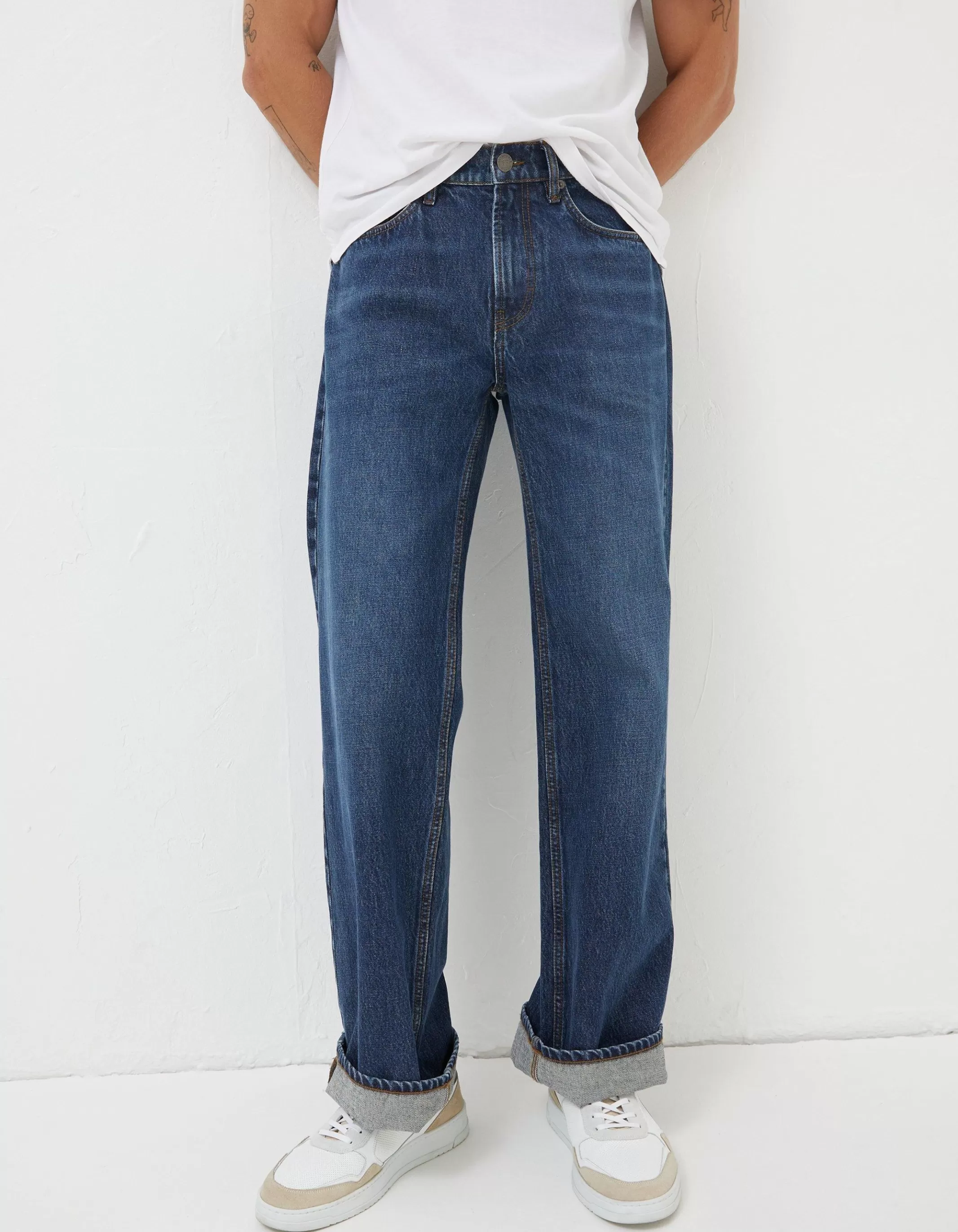 Best Sale FatFace Loose Fit Jeans Indigo Blue