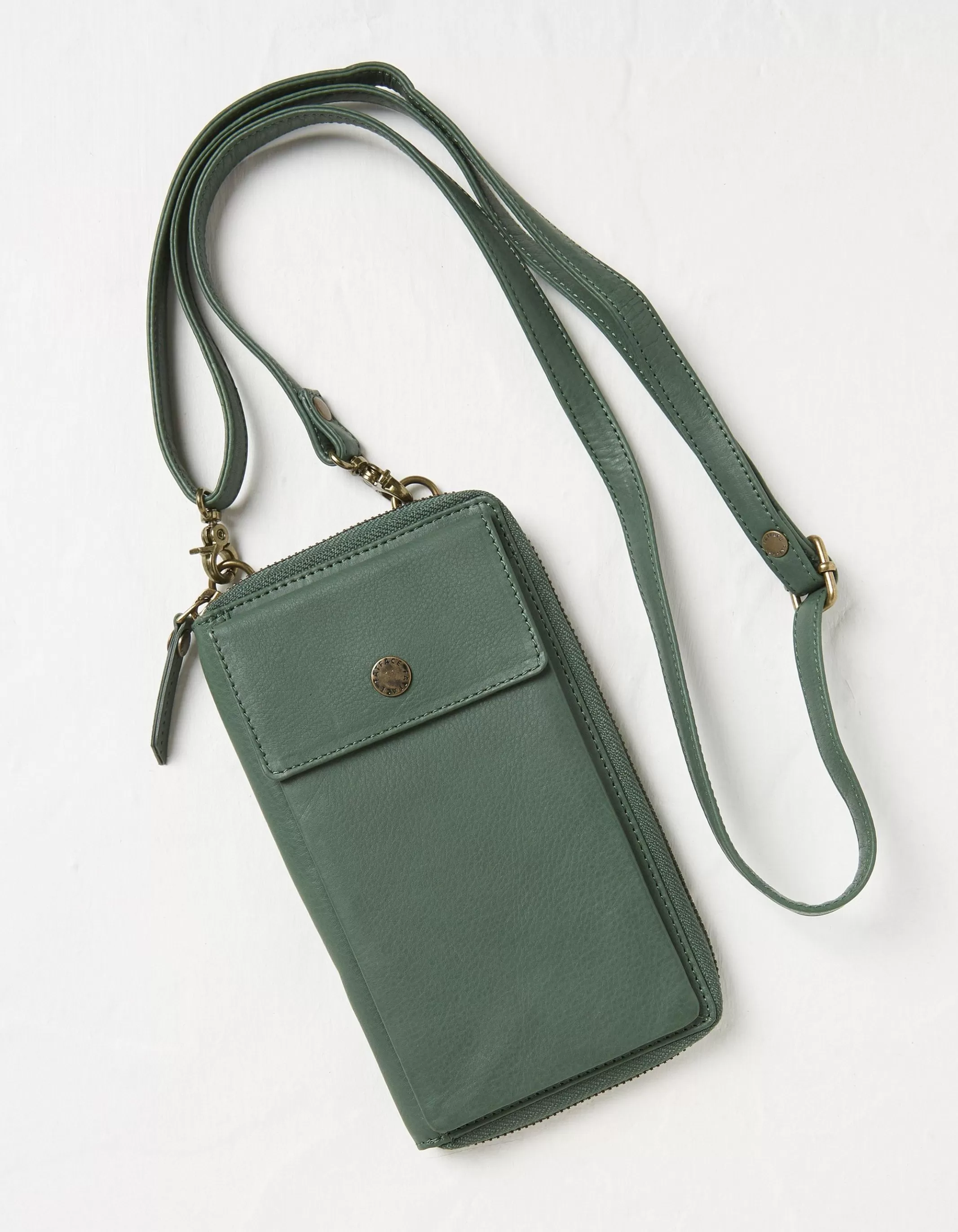 Discount FatFace Louisa Phone Purse Green