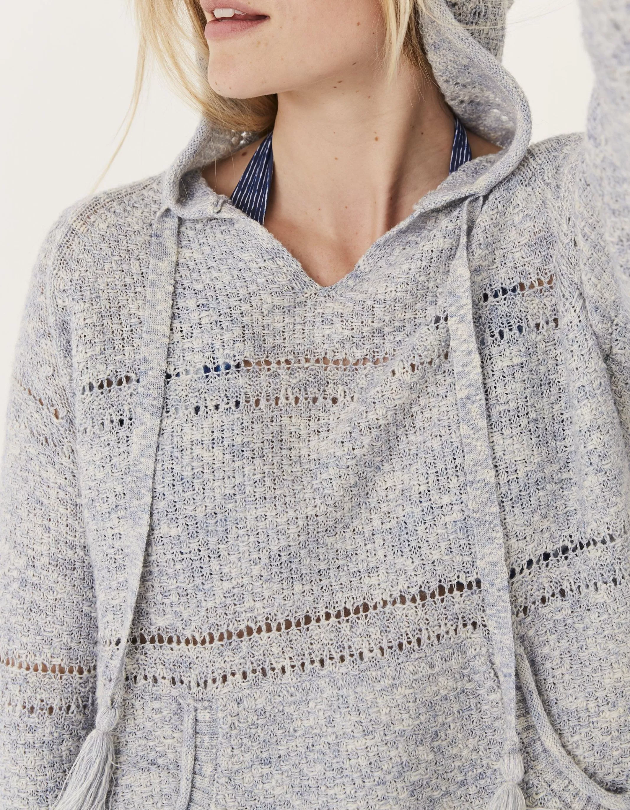 Fashion FatFace Louise Hoodie Chambray