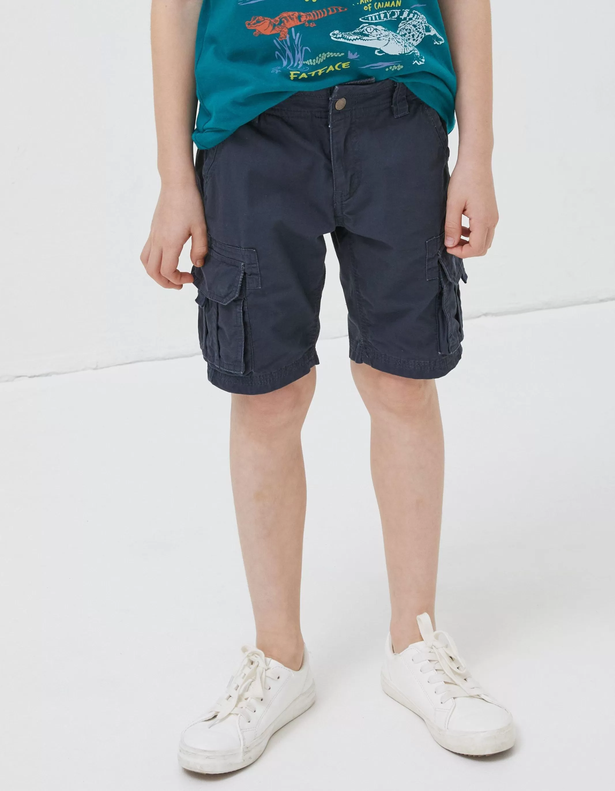 Online FatFace Lulworth Cargo Shorts Washed Navy