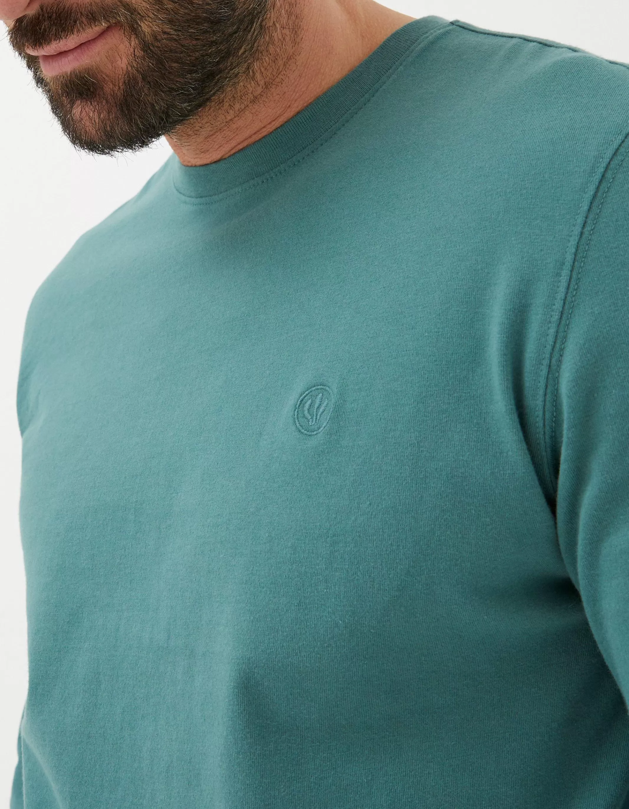 Flash Sale FatFace Lulworth Long Sleeve T-Shirt Dark Teal