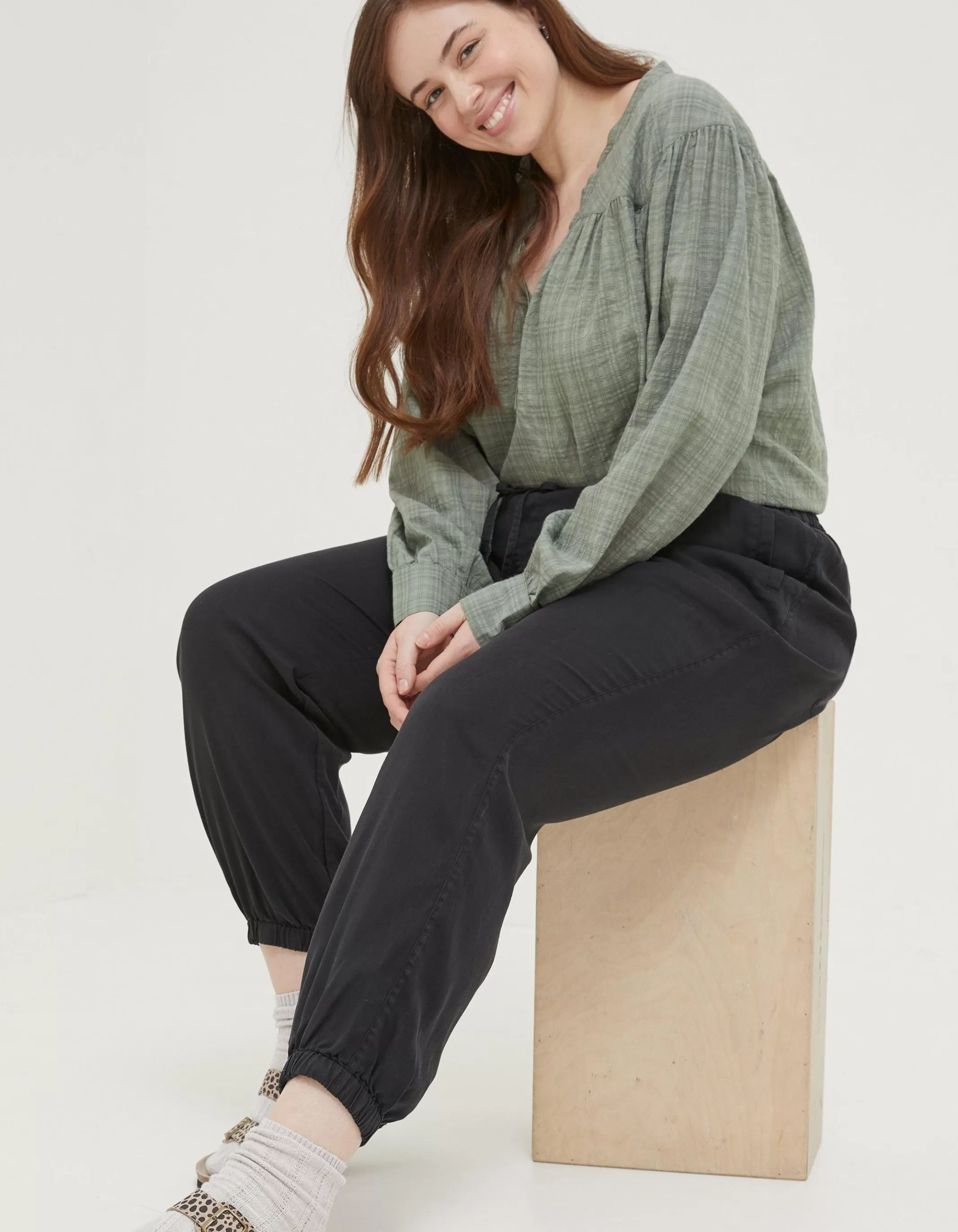 Cheap FatFace Lyme Plain Joggers Black