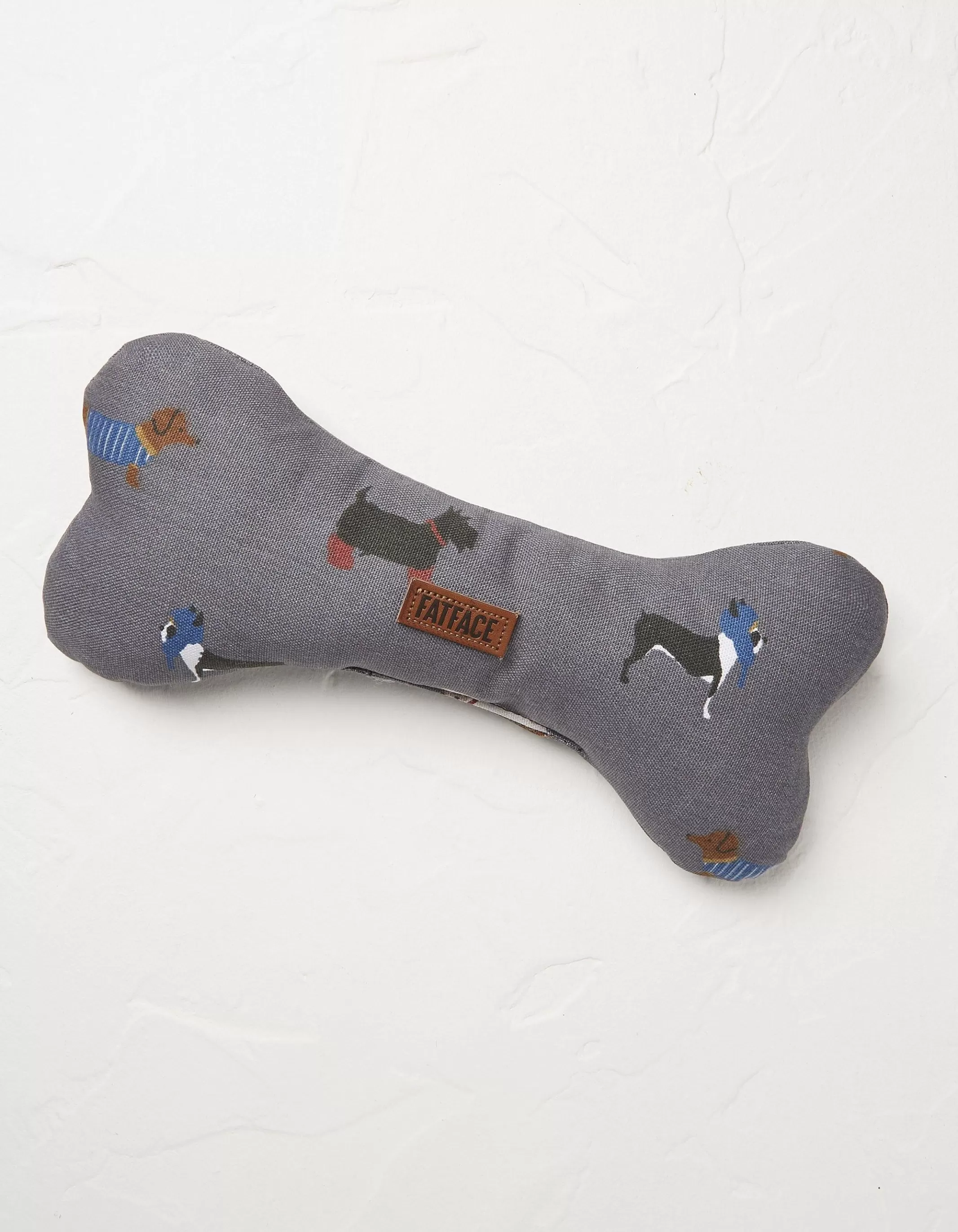 Sale FatFace Marching Dogs Print Dog Toy Grey